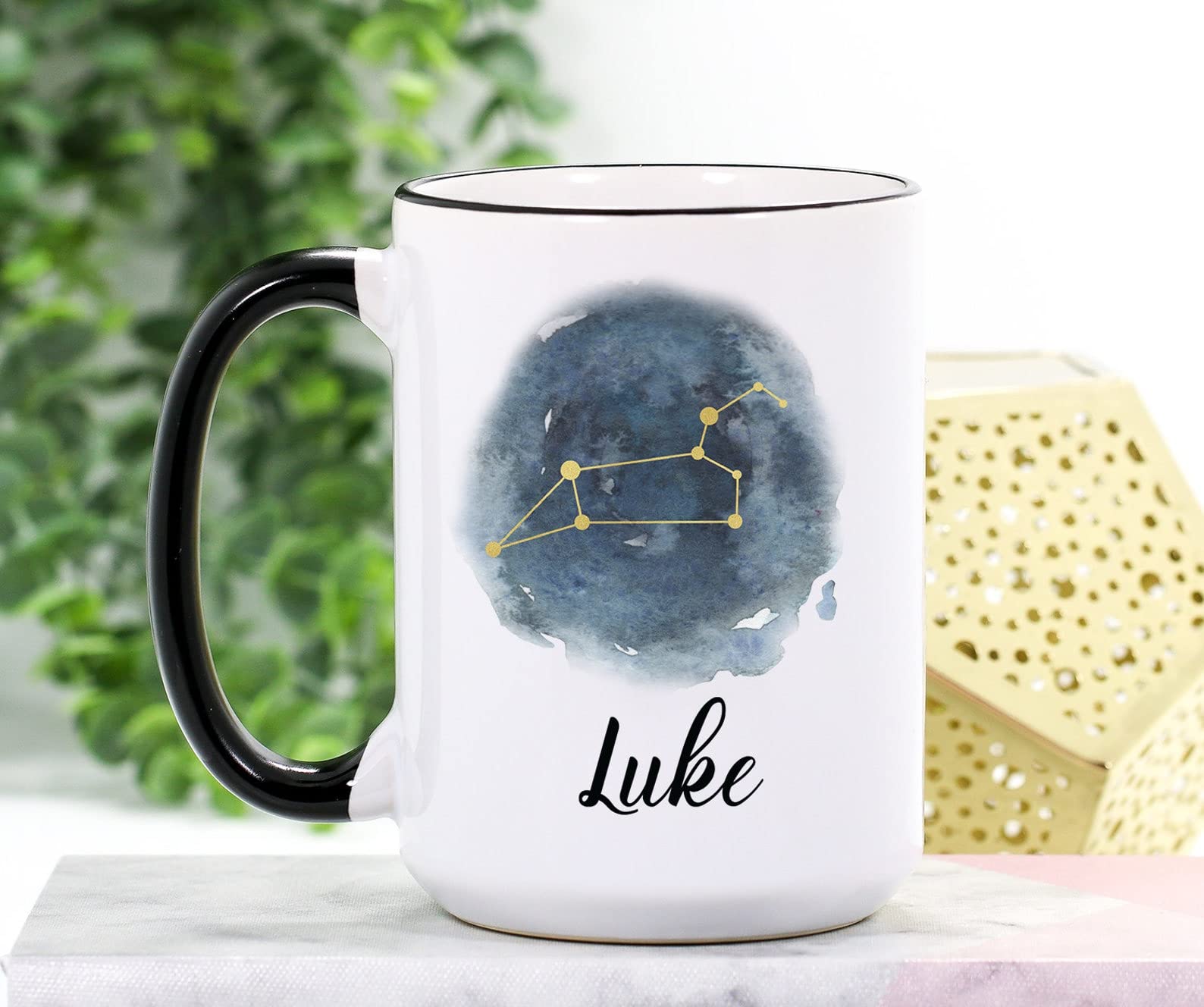 Leo Zodiac Mug - Personalized Leo Constellation Coffee Cup - Unique Leo Gifts for Birthday & Horoscope Lovers - Perfect for Morning Coffee, Office Use & Astrology Enthusiasts