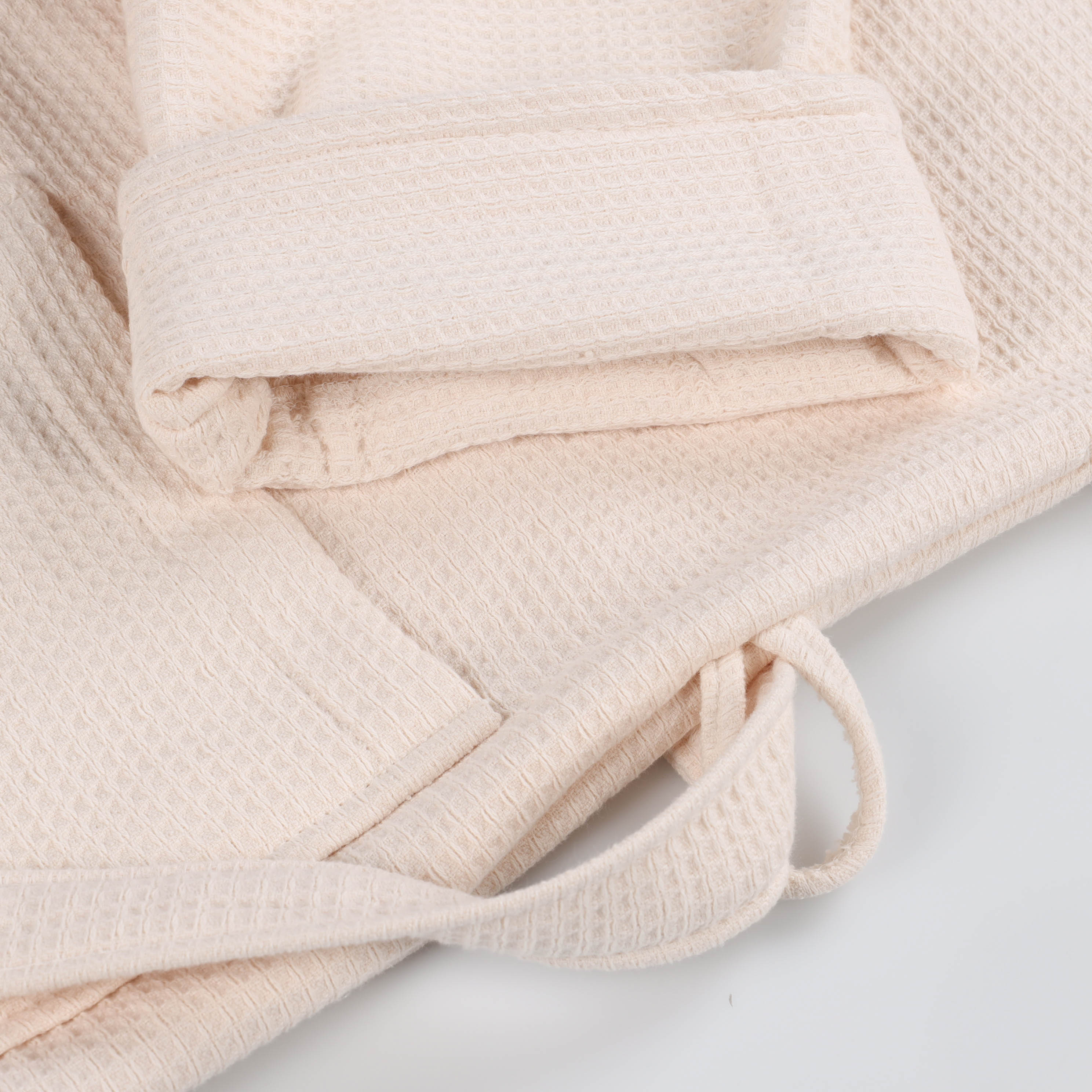 Premium Waffle Weave Cotton Bathrobe - Ultra Soft & Lightweight Unisex Oversized Robe for Men & Women | Perfect for Spa, Lounge & Post-Shower Comfort