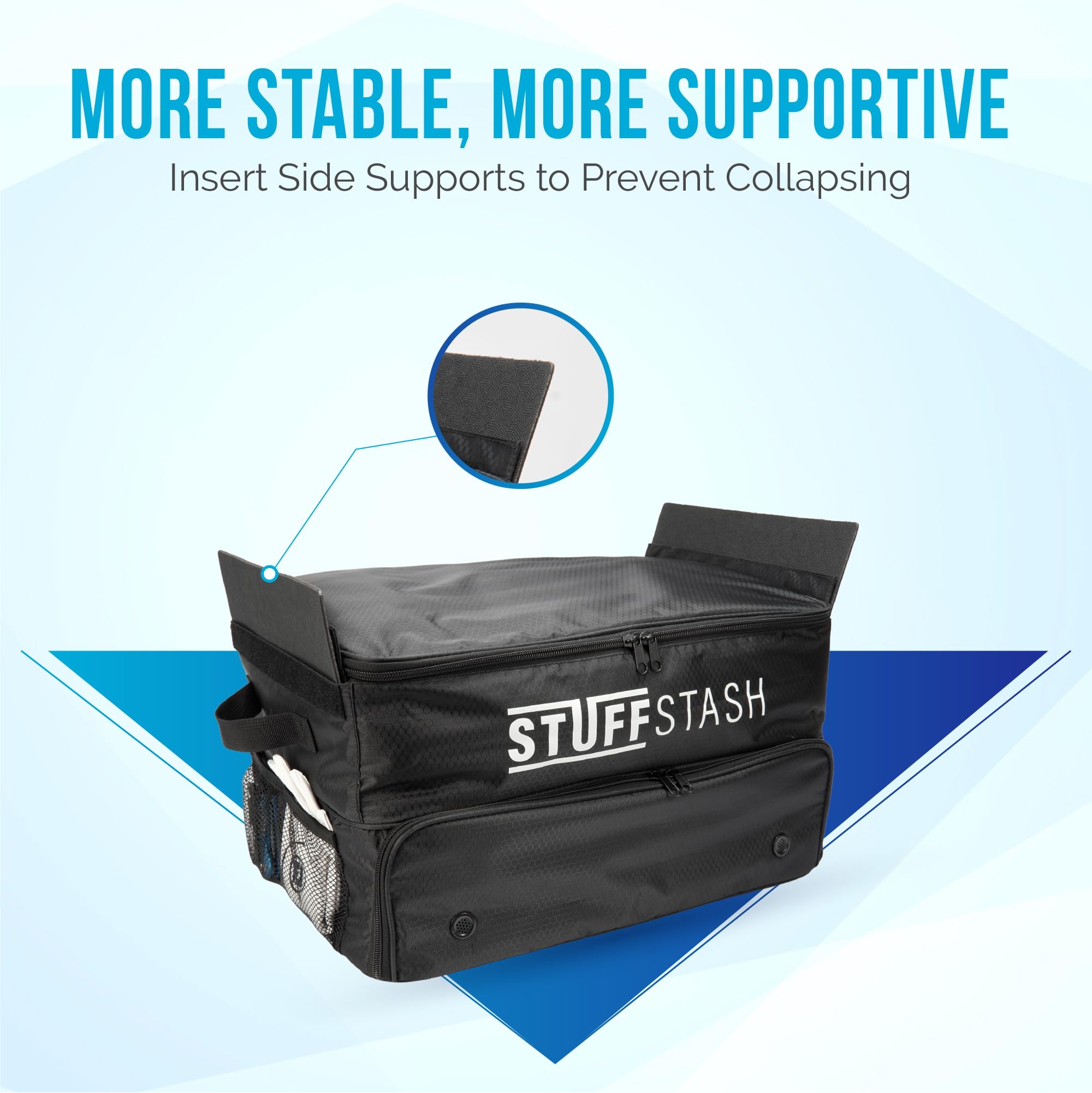 Premium Golf Trunk Organizer - Heavy Duty Collapsible Storage with Shoe Compartments & Dividers for Tees, Gloves, Balls & Accessories | Perfect Car SUV Organizer for Men & Women Golfers | Ideal for Travel, Tournaments & Practice Sessions