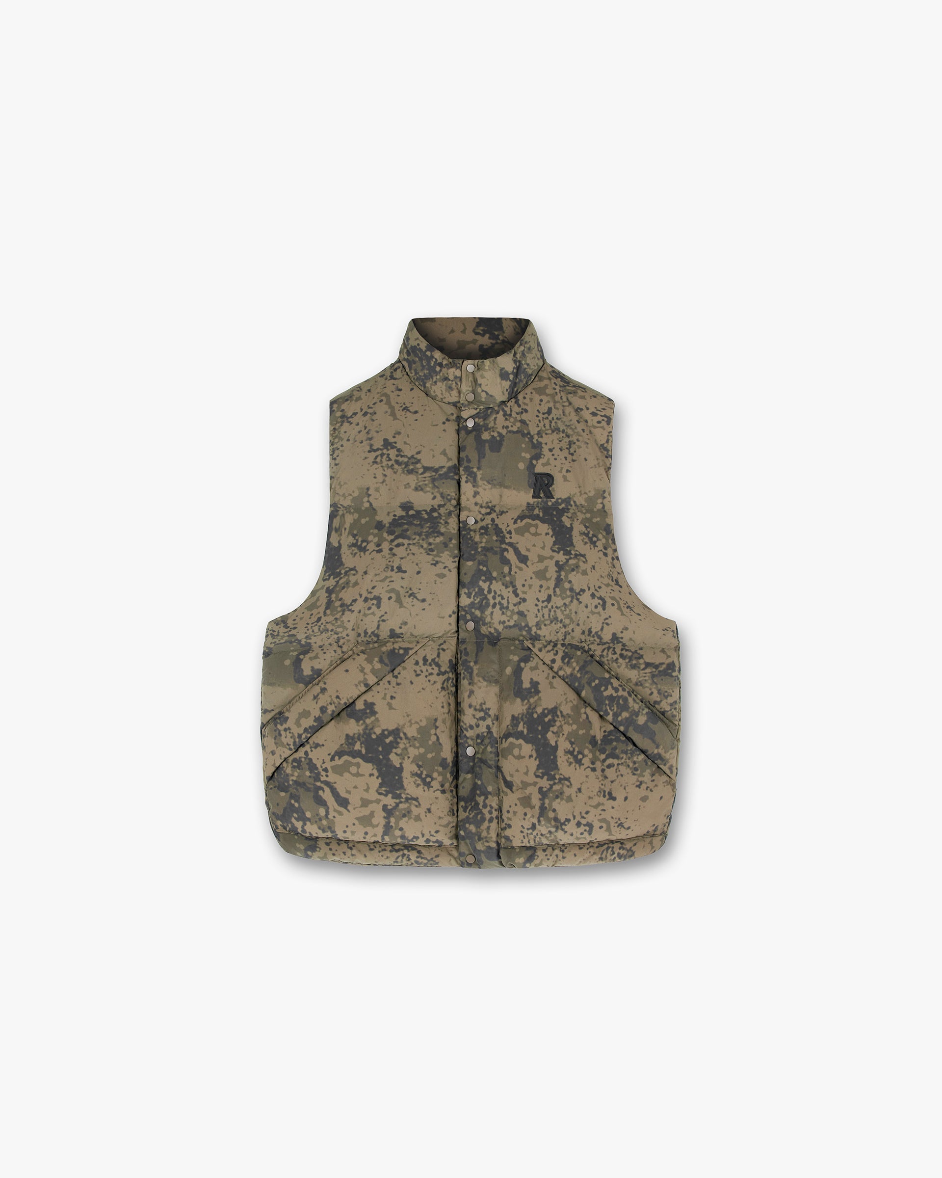 Men's Camo Puffer Vest - Lightweight Insulated Winter Jacket for Outdoor Hiking, Hunting & Casual Wear