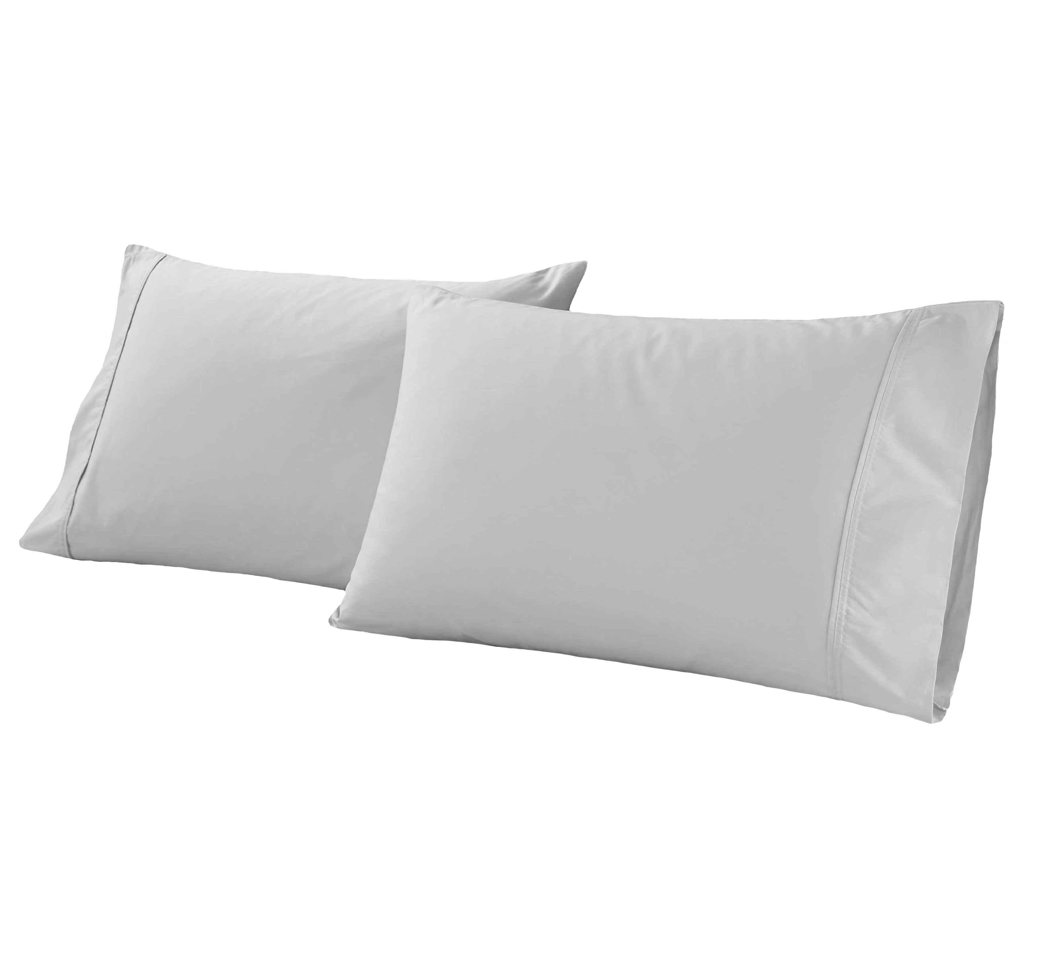 Premium Organic Cotton 300 Thread Count Percale Pillowcase Set of 2 - Soft & Breathable for All-Season Comfort - Perfect for Bedroom, Hotel, and Travel Use
