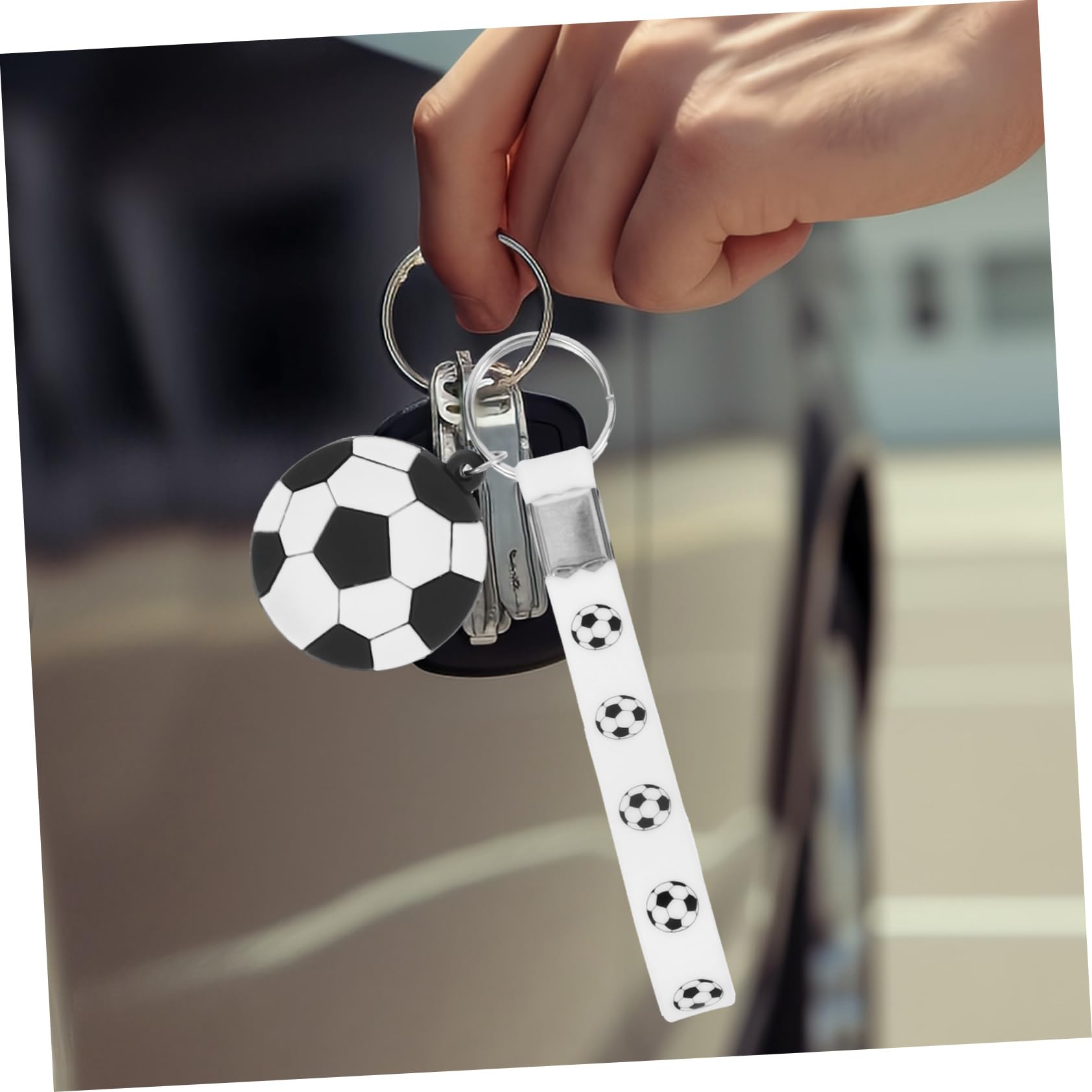 INOOMP Unique Soccer Keychain Bag Pendant Charms - 12pcs Soccer Party Favors Set for Kids, Sports Fans & Team Players - Perfect for Birthday Gifts, Team Events & Soccer Tournament Souvenirs