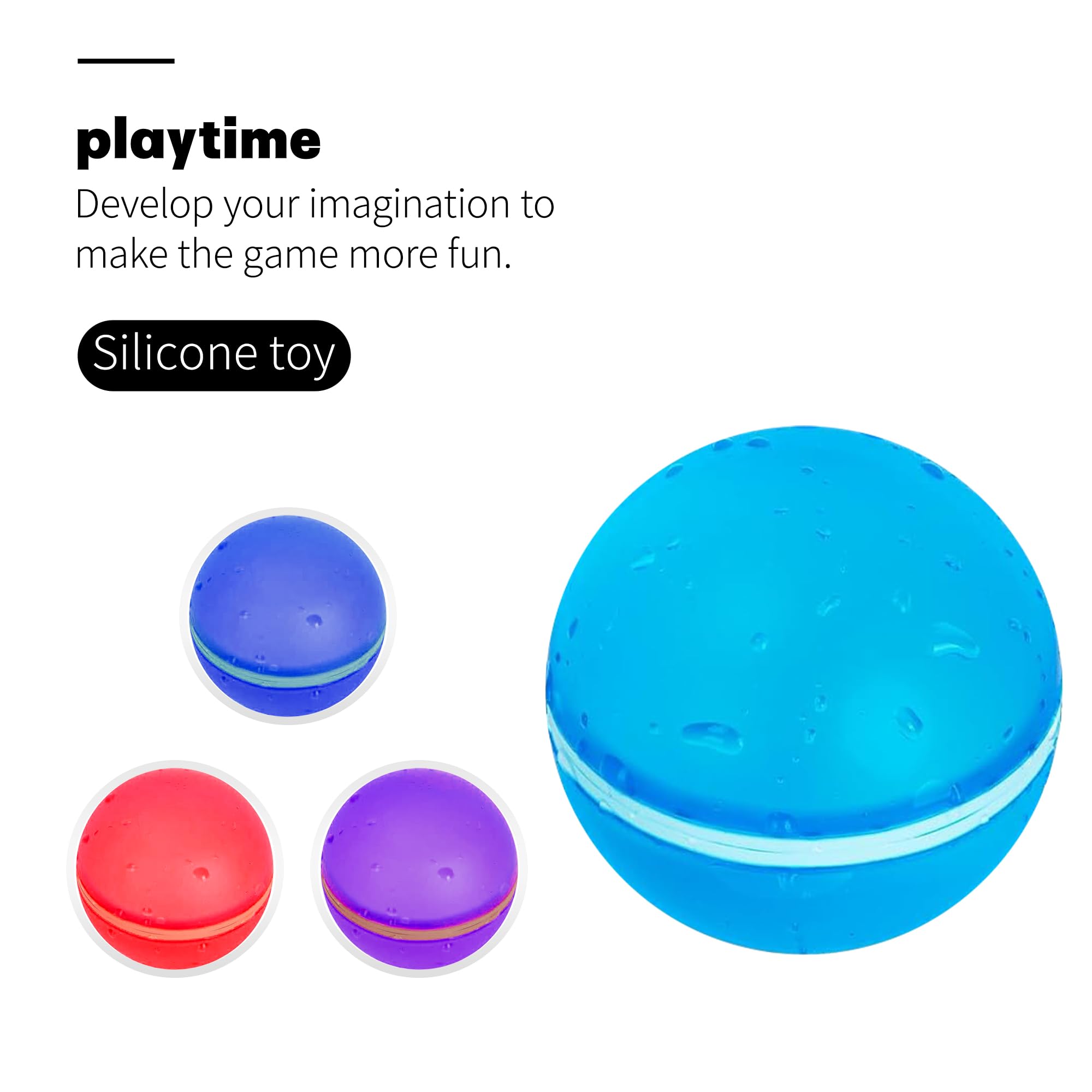 Refillable Magnetic Silicone Water Balloons for Kids - Reusable, Biodegradable Pool, Backyard, Outdoor Summer Fun Toys (Octopus Style) - Perfect for Water Games, Parties, and Beach Activities