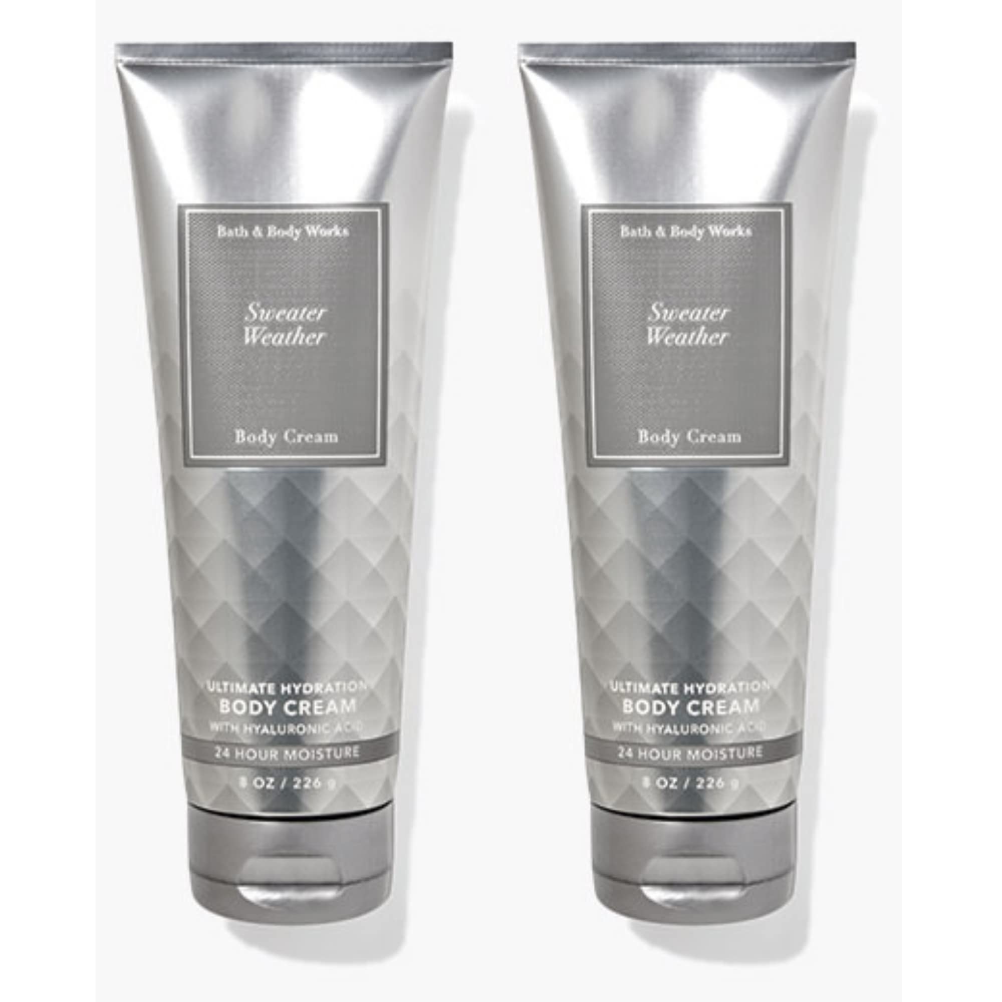 Bath and Body Works Sweater Weather Gift Set - 2 Pack 8 oz Body Creams for Moisturizing Dry Skin - Perfect for Holidays, Birthdays & Self-Care Gifts