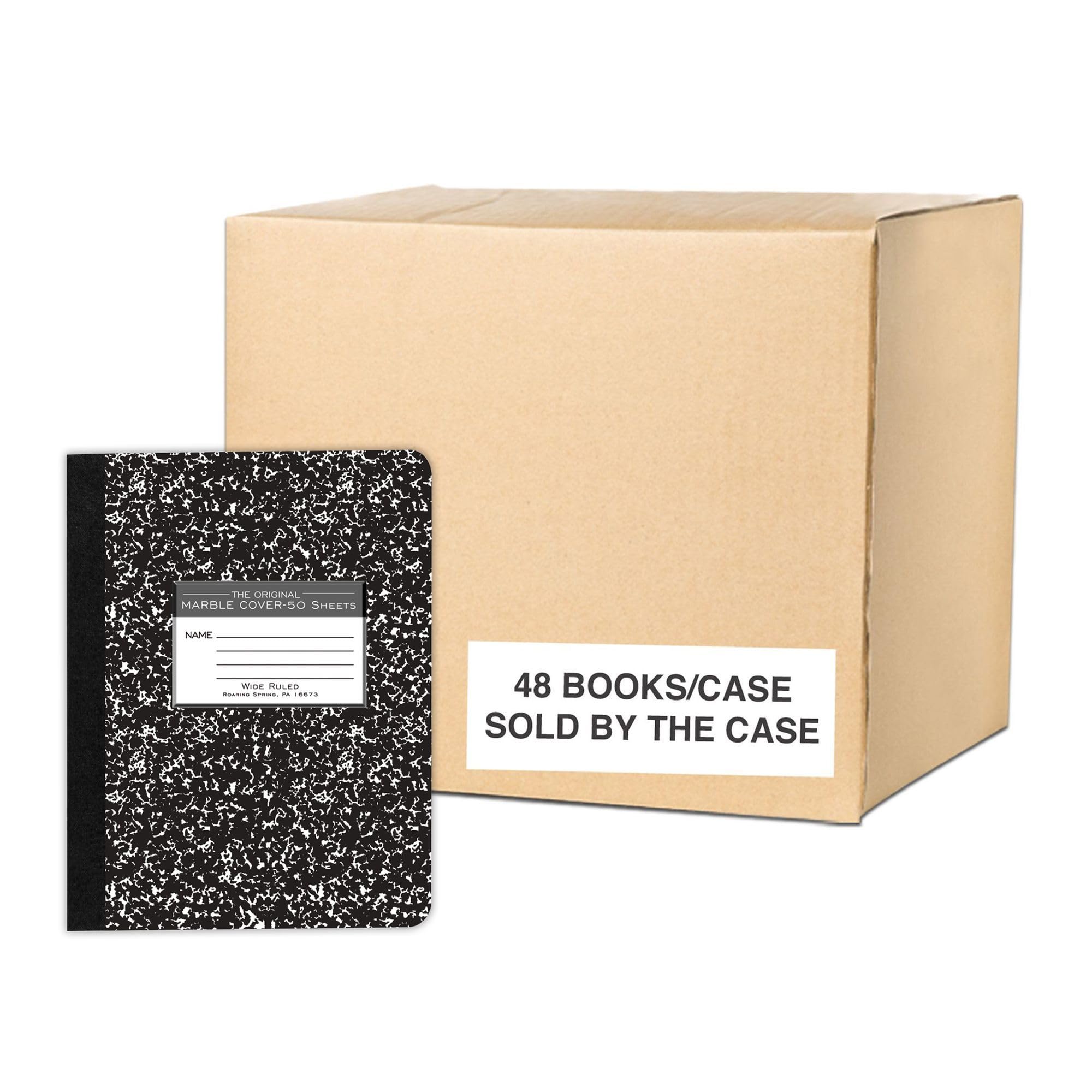 Roaring Spring Composition Notebooks - Wide Ruled 50 Sheets, 15# White Paper, 9.75