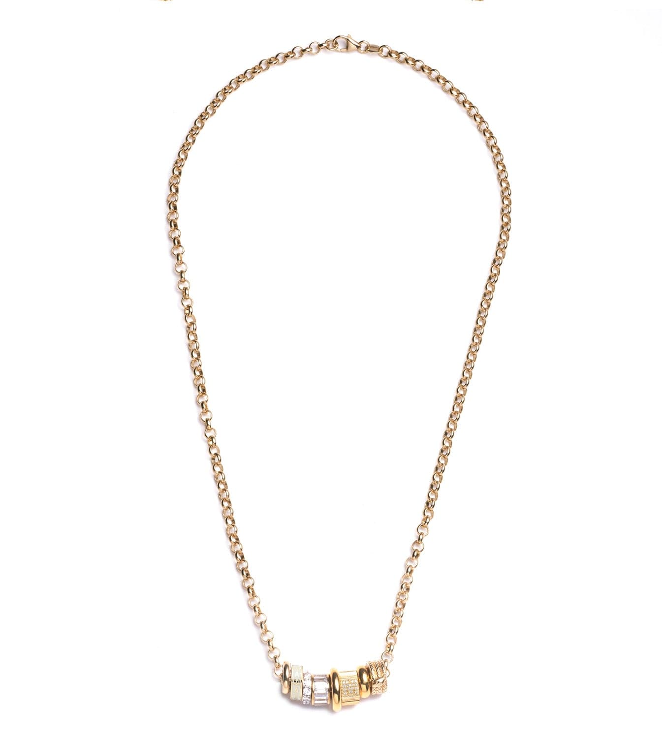 Amate Love Heartbeat Story Medium Belcher Chain Necklace - Romantic Gift for Her, Perfect for Anniversaries & Date Nights