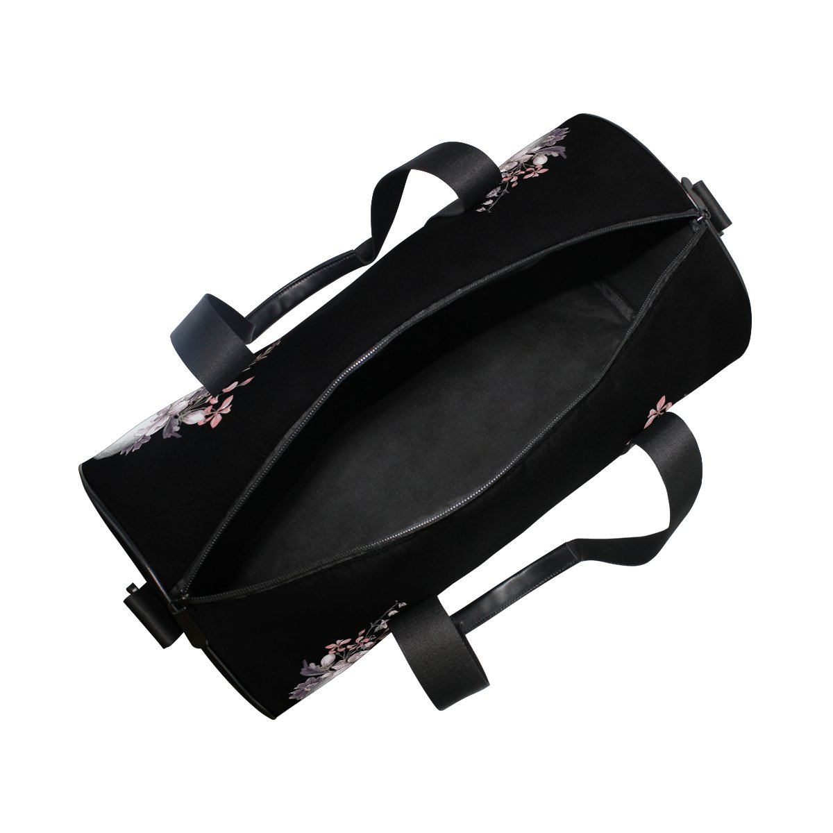 Rose Sugar Skull Day of the Dead Travel Duffel Bag - Gym & Sports Luggage for Men & Women - Perfect for Workouts, Travel & Festival Events