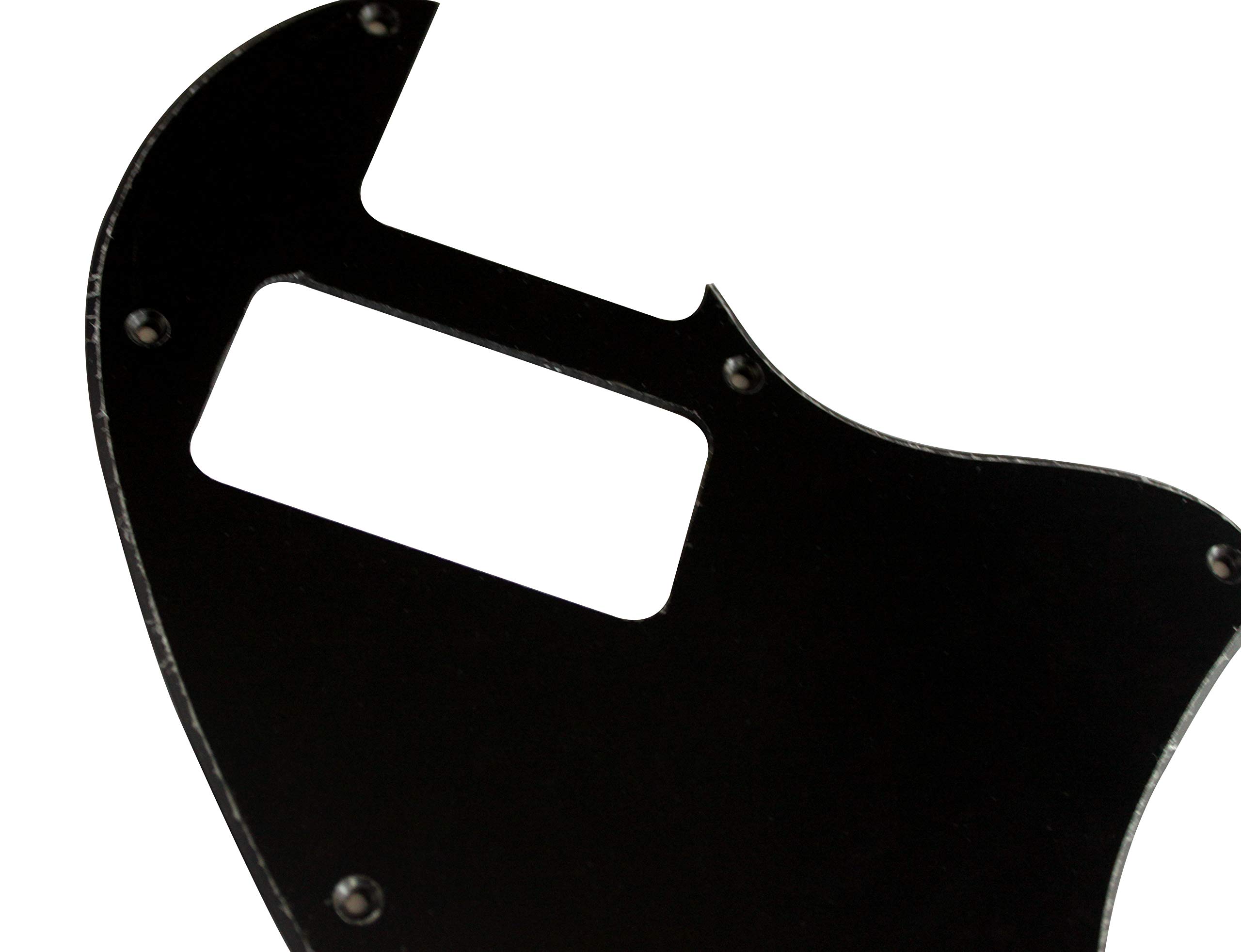 Custom TV Jones Style Telecaster Electric Guitar Pickguard - 1 Ply Black for F-Hole Conversion | Perfect for Guitar Upgrades & Modifications