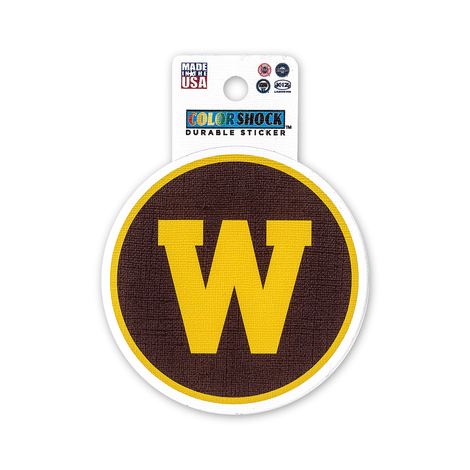 Western Michigan Circle W Sticker - Premium Vinyl Decal for Cars, Laptops & Water Bottles - Perfect for Alumni, Fans & Travel Enthusiasts