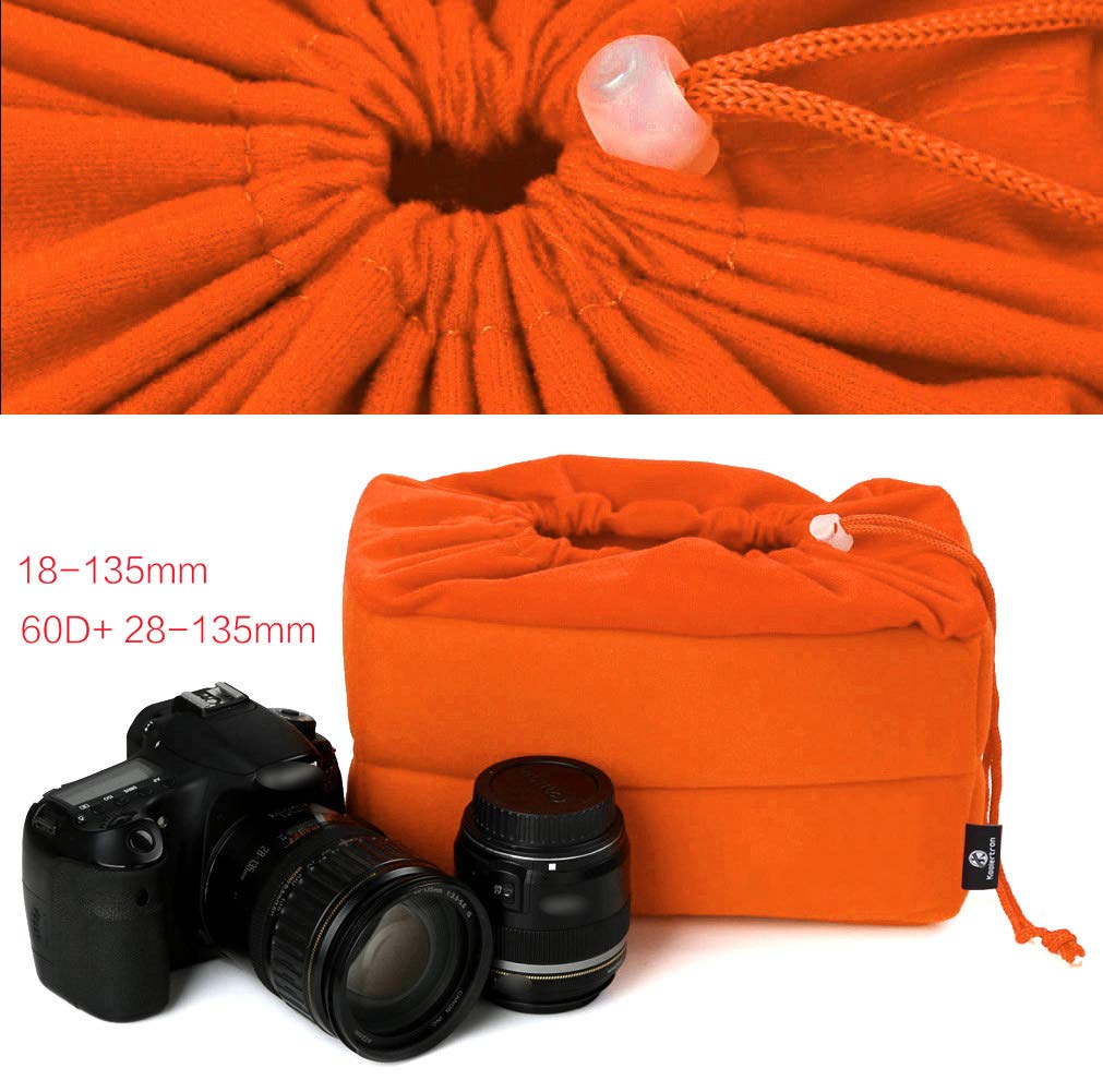 Koolertron Shockproof Padded DSLR Camera Bag Insert - Compatible with Sony Nikon DSLR Cameras & Flash Lights - Perfect for Travel, Photography & Equipment Protection