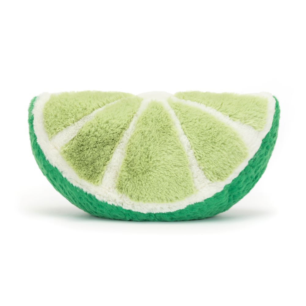 Funny Amuseable Slice of Lime Plush Toy - Cute Citrus Fruit Pillow for Home Decor, Gift & Stress Relief
