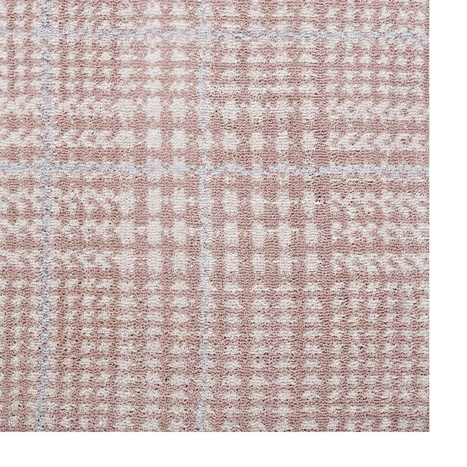 Modern Contemporary Urban Design Living Room Area Rug - Non-Slip Floor Carpet for Lounge, Hallway & Bedroom - Soft Fabric Runner with Multi Red Patterns - Perfect for Home Decor, Apartment & Office Spaces