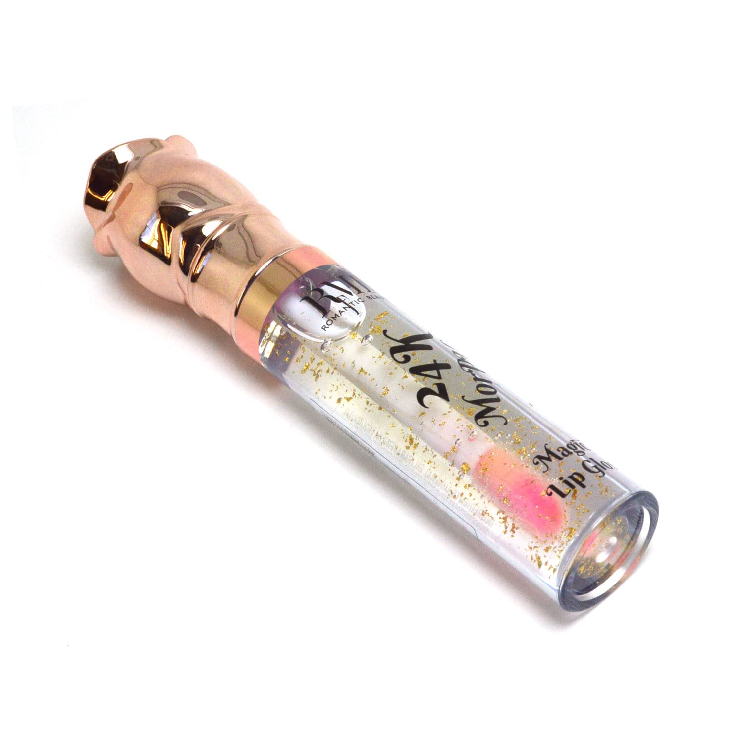 24K Gold Morph Magic Lip Gloss - Vitamin Enriched, Mineral Oil Free Lip Gloss with Free Zipper Bag | Full Size Plumping Lip Gloss for Date Night, Parties & Special Occasions