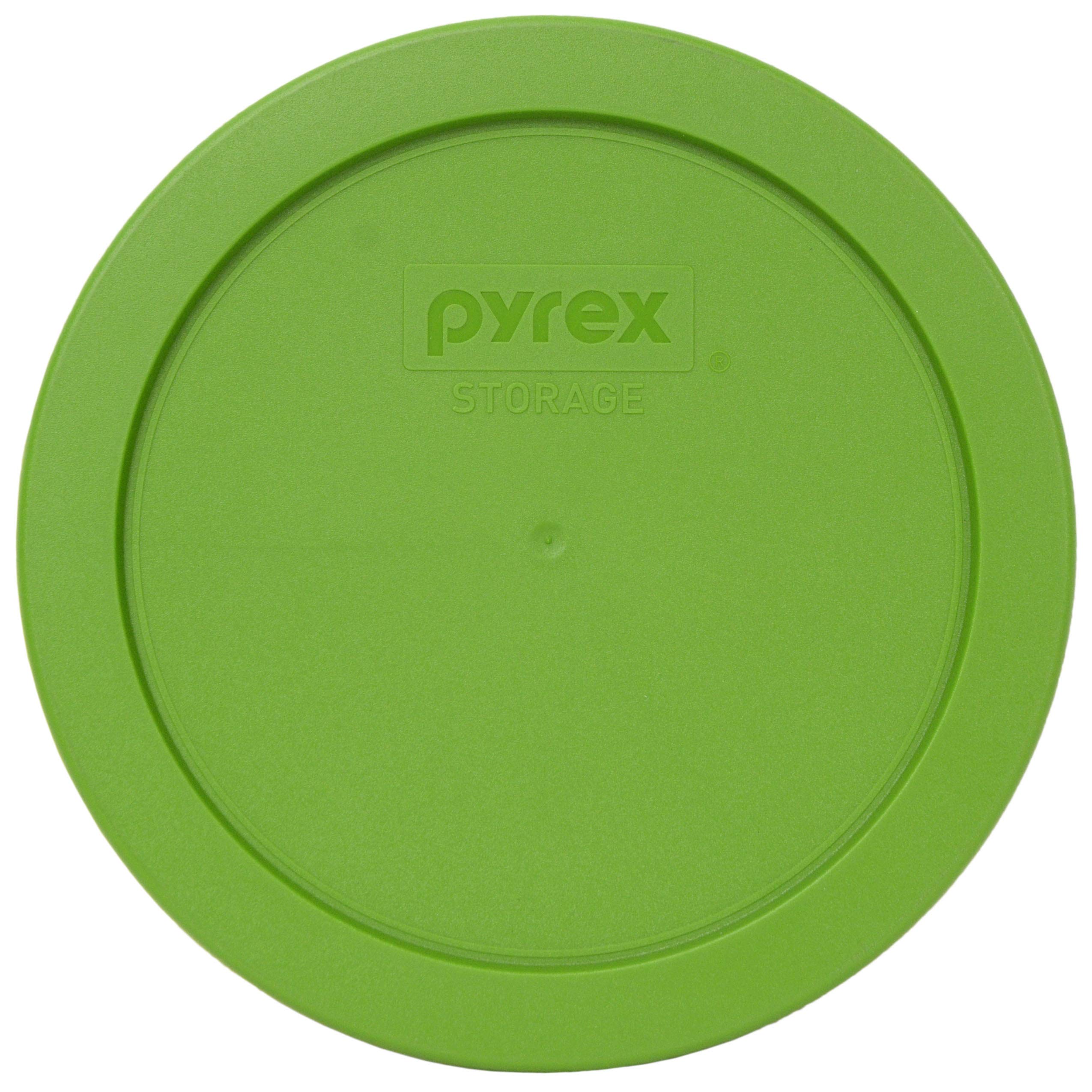 Pyrex 7201-PC Lawn Green Round Plastic Food Storage Replacement Lid - Made in USA | Airtight Cover for Meal Prep, Leftovers & Refrigerator Organization