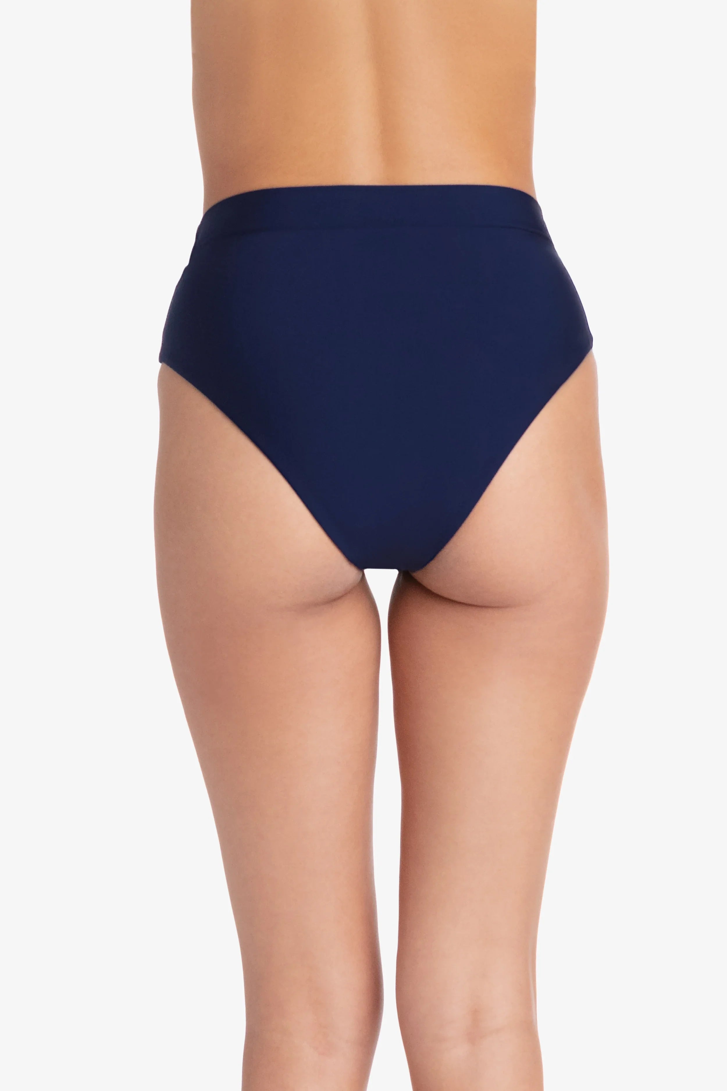High Waist Soft Band Comfortable Bottoms in Navy Blue - Perfect for Yoga, Workouts, and Lounge Wear