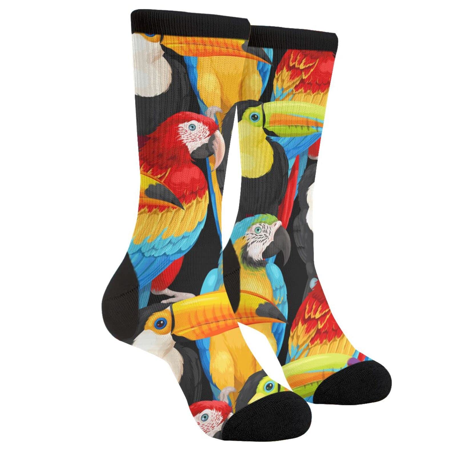Funny Crazy Novelty Crew Tube Socks for Men & Women - Casual Athletic Sport Dress Socks - Perfect for Costume Parties, Gifts, and Everyday Wear