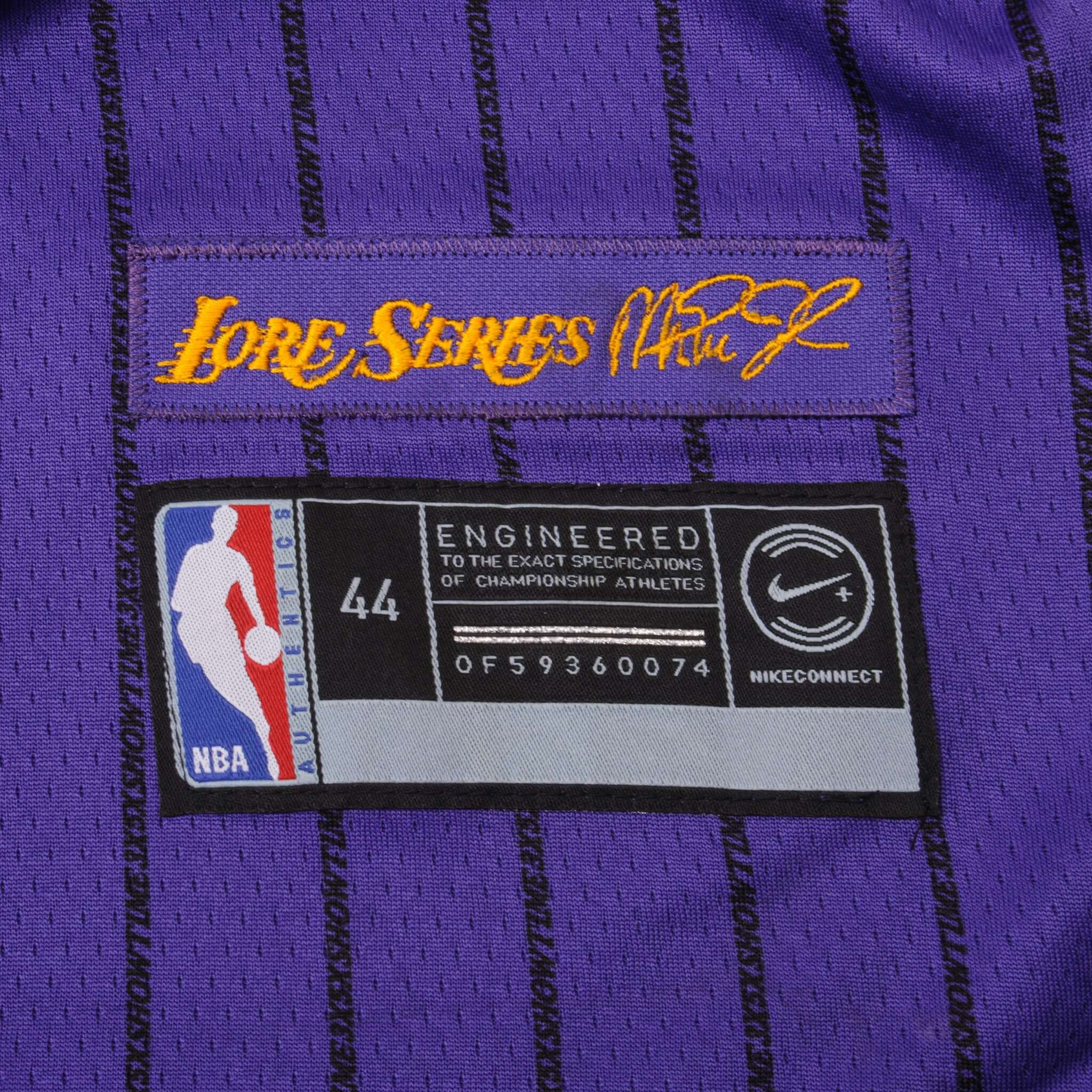 Nike NBA Los Angeles Lakers Kobe Bryant #24 Lore Series Swingman Jersey - Size 44 - Perfect for Game Day, Fan Events & Basketball Collectibles