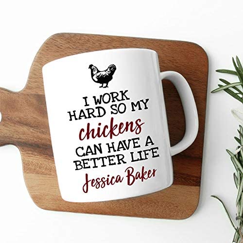 Funny Chicken Coffee Mug - Best Gift for Chicken Lovers, Backyard Farmers & Poultry Enthusiasts - Perfect for Morning Coffee, Tea or Farmhouse Decor