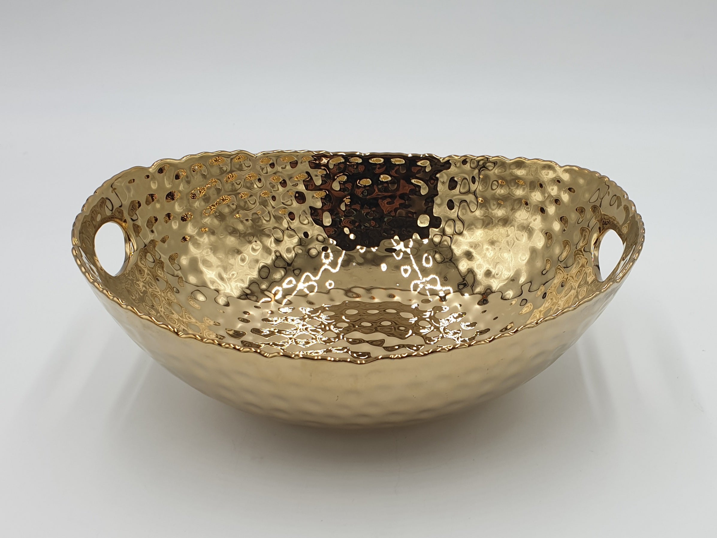 11.5x9x5 Inch Gold Oval Serving Bowl - Set of 16 - Perfect for Parties, Weddings & Home Decor
