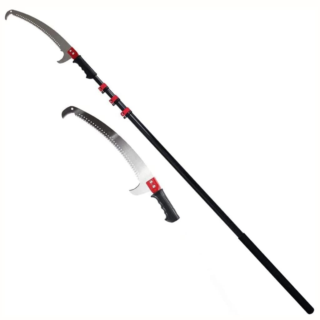 5.4-7.2m (20ft) Extendable Telescopic Pole Saw - Adjustable Tree Pruner for High Branches & Leaves Trimming - Perfect for Garden Maintenance, Landscaping & DIY Tree Care