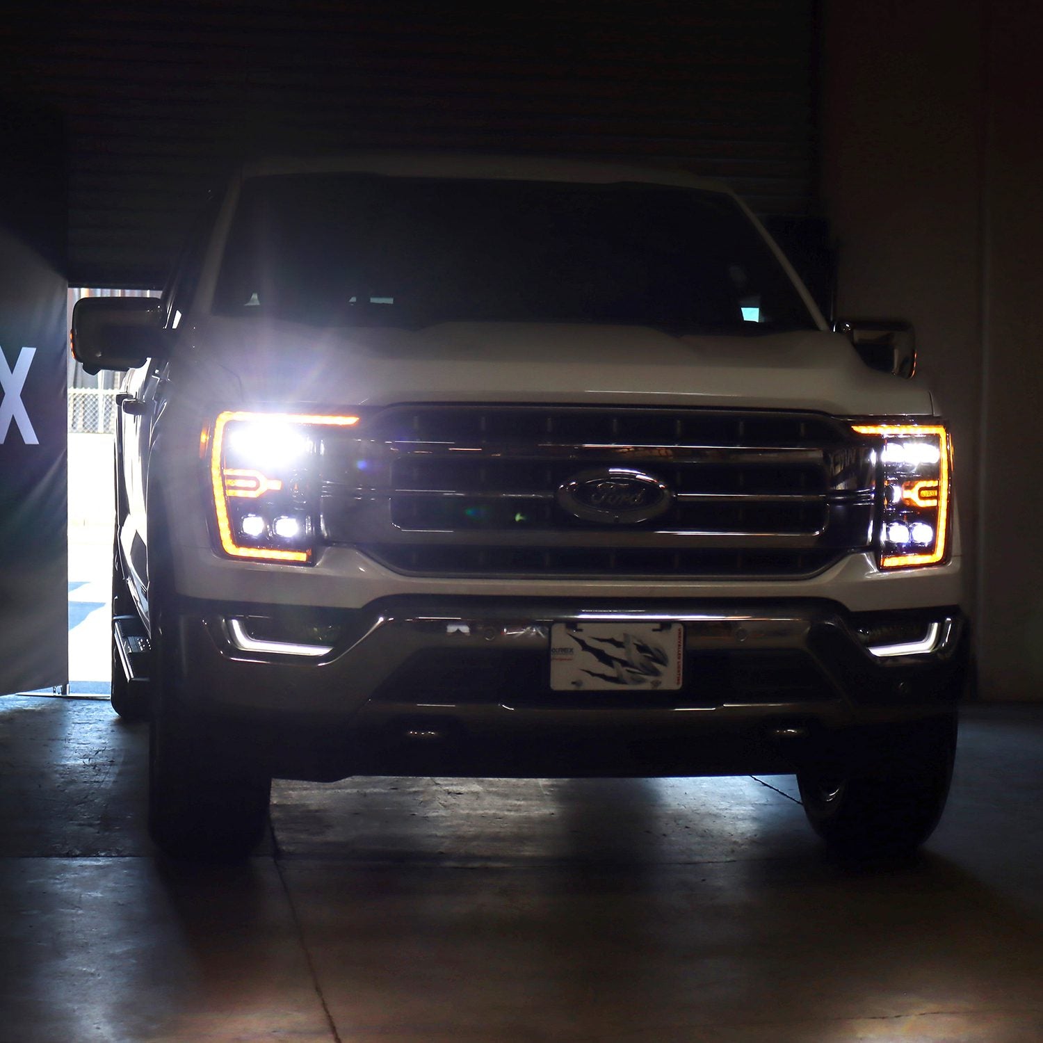 21-23 Ford F150 & F150 Raptor NOVA Series LED Projector Headlights - Black Housing - Upgrade Your Truck's Lighting for Night Driving & Off-Road Adventures