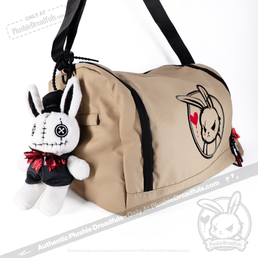 Victorian Style White Rabbit Plush Keychain - Cute Bunny Keyring Accessory for Bags, Backpacks & Gifts | Perfect for Alice in Wonderland Fans & Collectors
