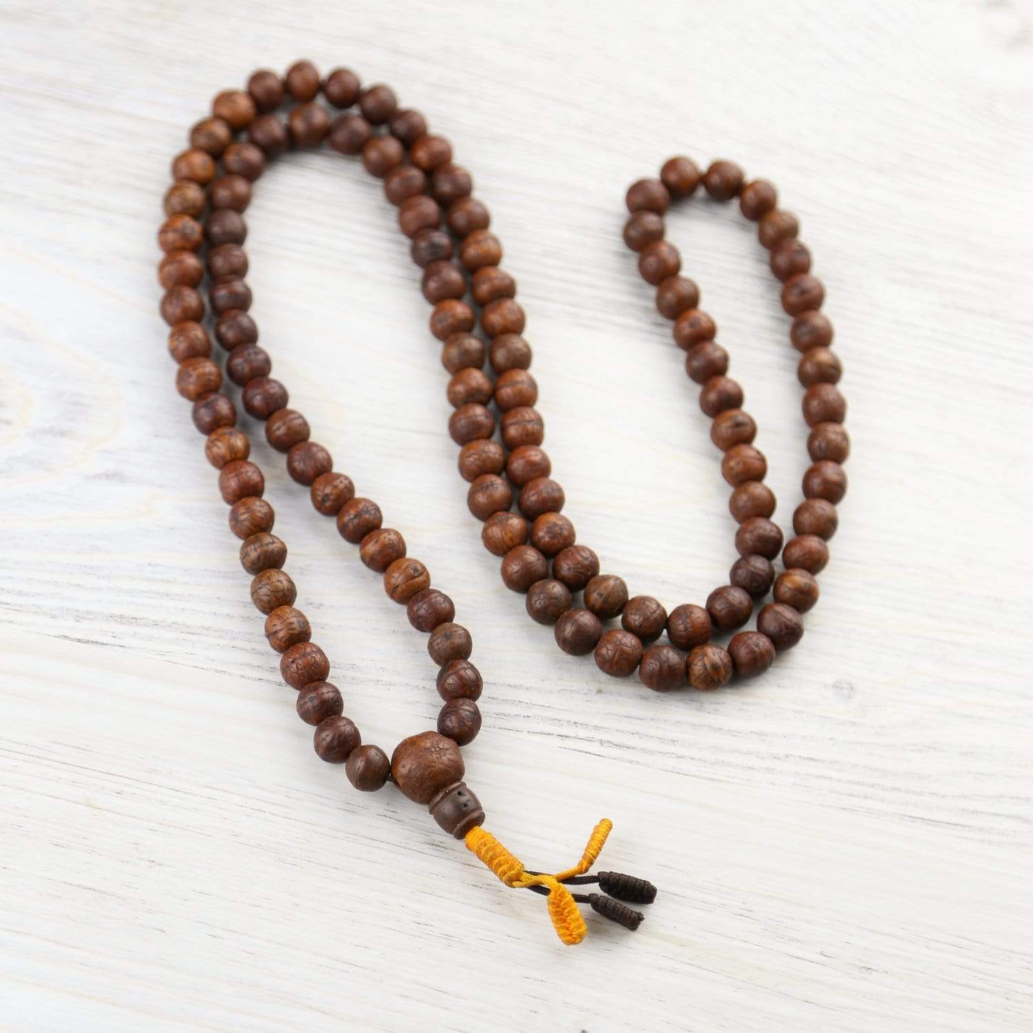Antique Bodhi Spirit Mala Beads - 108 Prayer Beads for Meditation, Yoga & Spiritual Practice - Handmade Buddhist Rosary for Mindfulness & Stress Relief