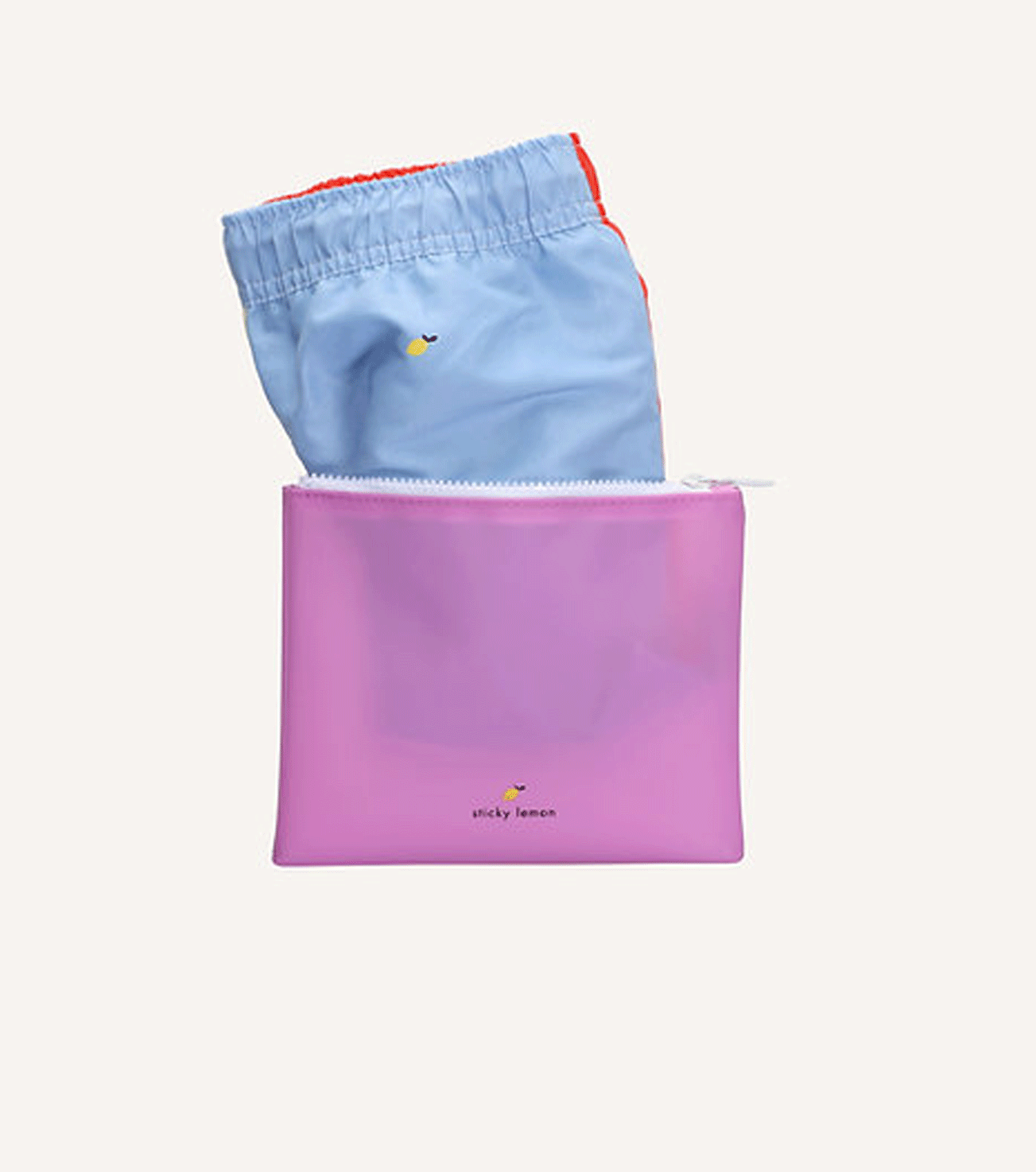 Sticky Lemon Men's Rugby Red & Badminton Blue Swim Shorts - Quick Dry, Comfortable for Swimming, Beach, and Sports Activities