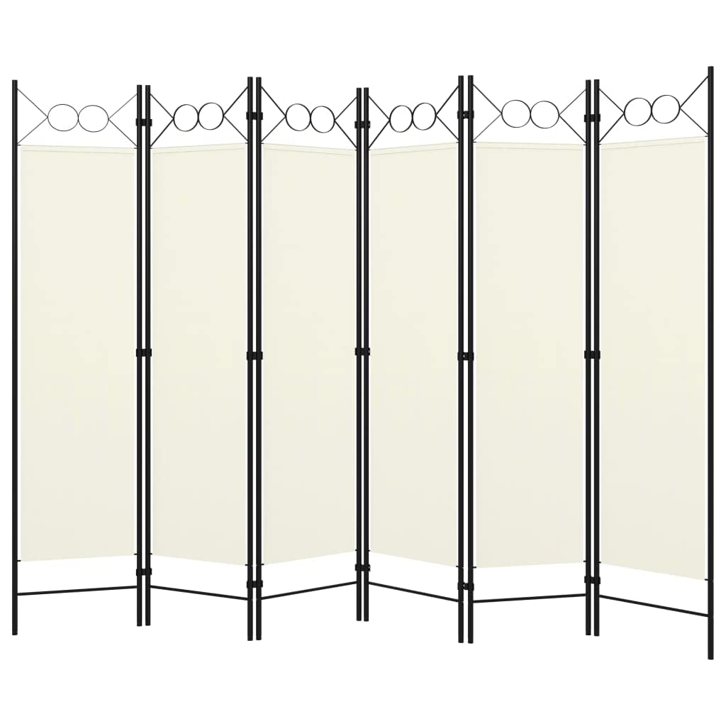 6-Panel Folding Room Divider Screen - 94.5