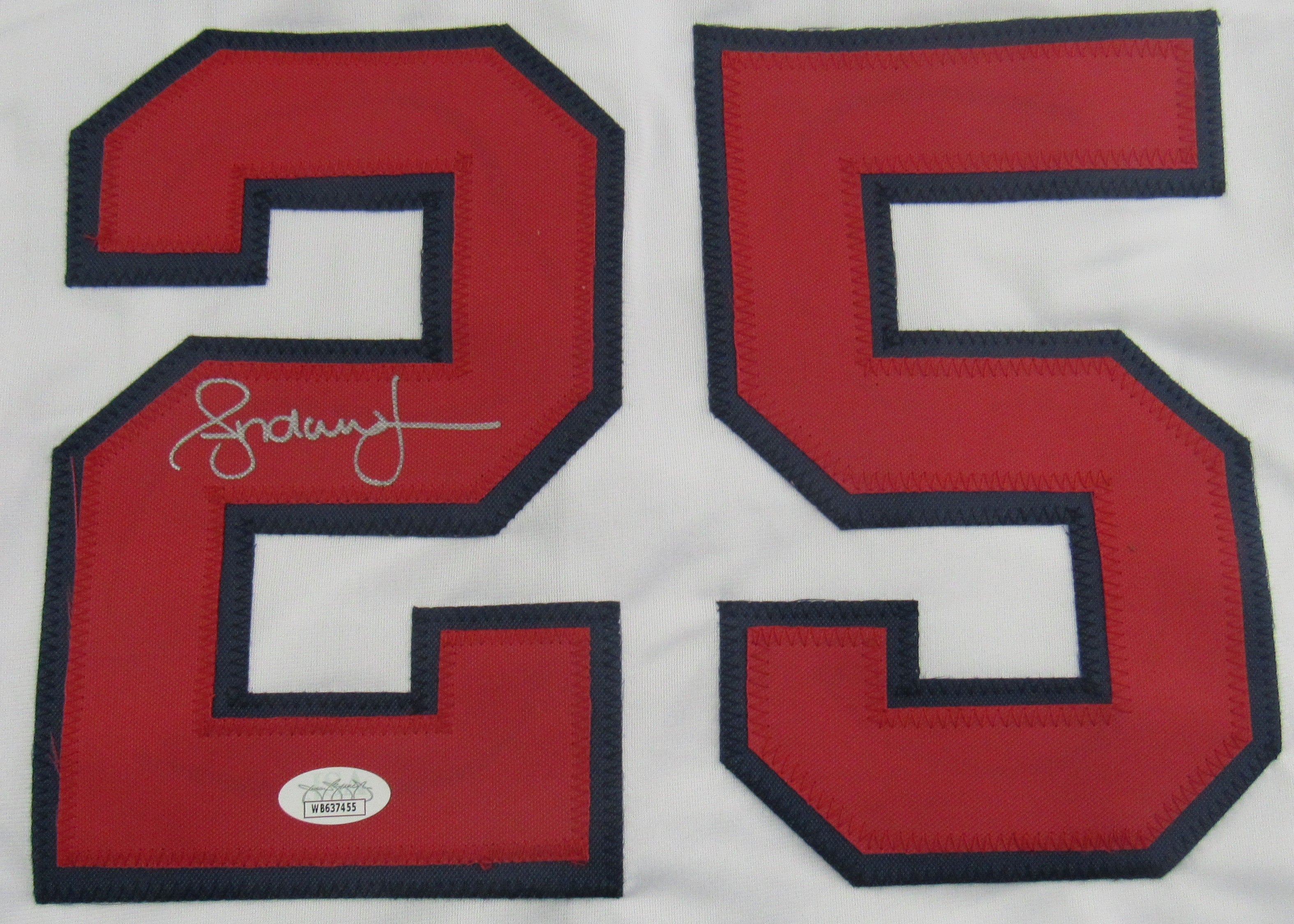 Authentic Andruw Jones Signed Atlanta Braves Replica Jersey with JSA COA - Perfect for Collectors, Fans & Memorabilia Displays