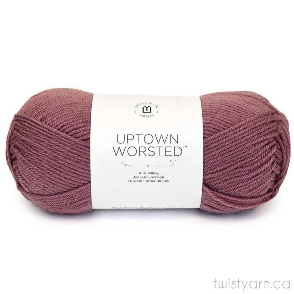 Universal Uptown Worsted Yarn - Premium Acrylic Knitting Yarn in Purple Iris #333 - Perfect for Scarves, Blankets & DIY Crafts