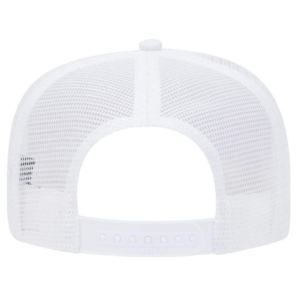 OTTO Cotton Blend Twill 5-Panel Pro Mesh Back Trucker Hat for Men - Breathable Baseball Cap for Outdoor Sports, Hiking & Casual Wear
