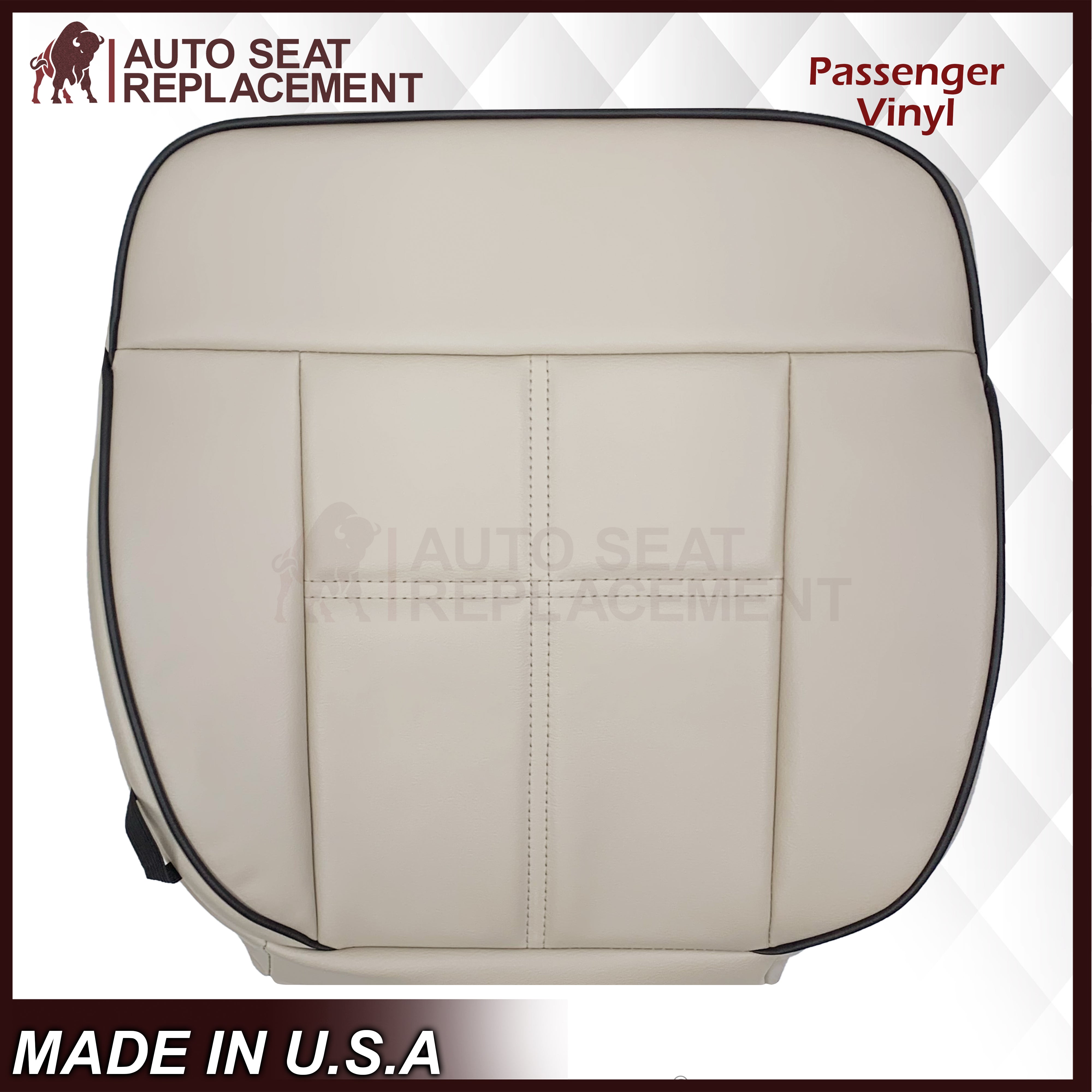 2006-2008 Lincoln Mark LT Front Seat Covers - Medium Light Parchment Tan | Custom Fit Replacement Covers | Durable & Stylish Upgrade for Truck Interior Protection