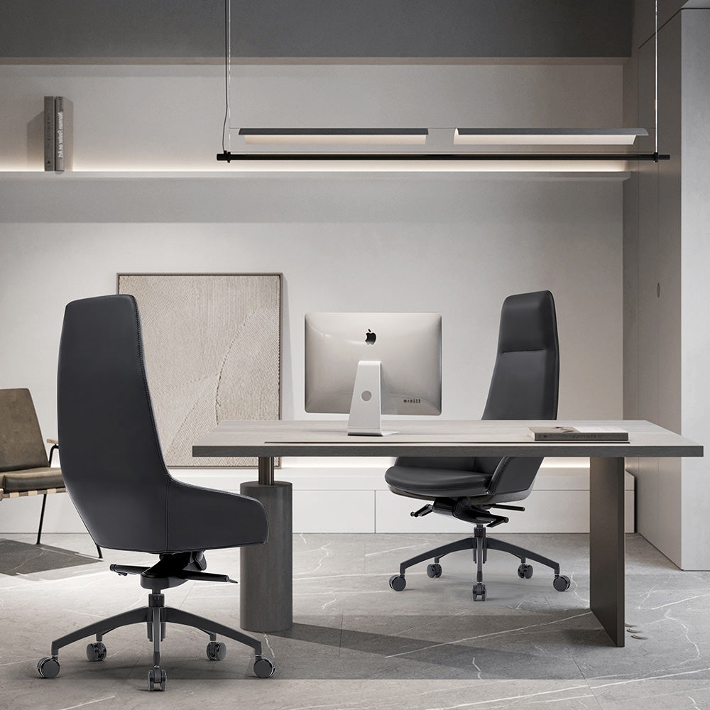 Premium OSCAR High Back Ergonomic Office Chair - Black, Adjustable Lumbar Support & Tilt Function for Ultimate Comfort - Perfect for Home Office, Gaming & Workspace