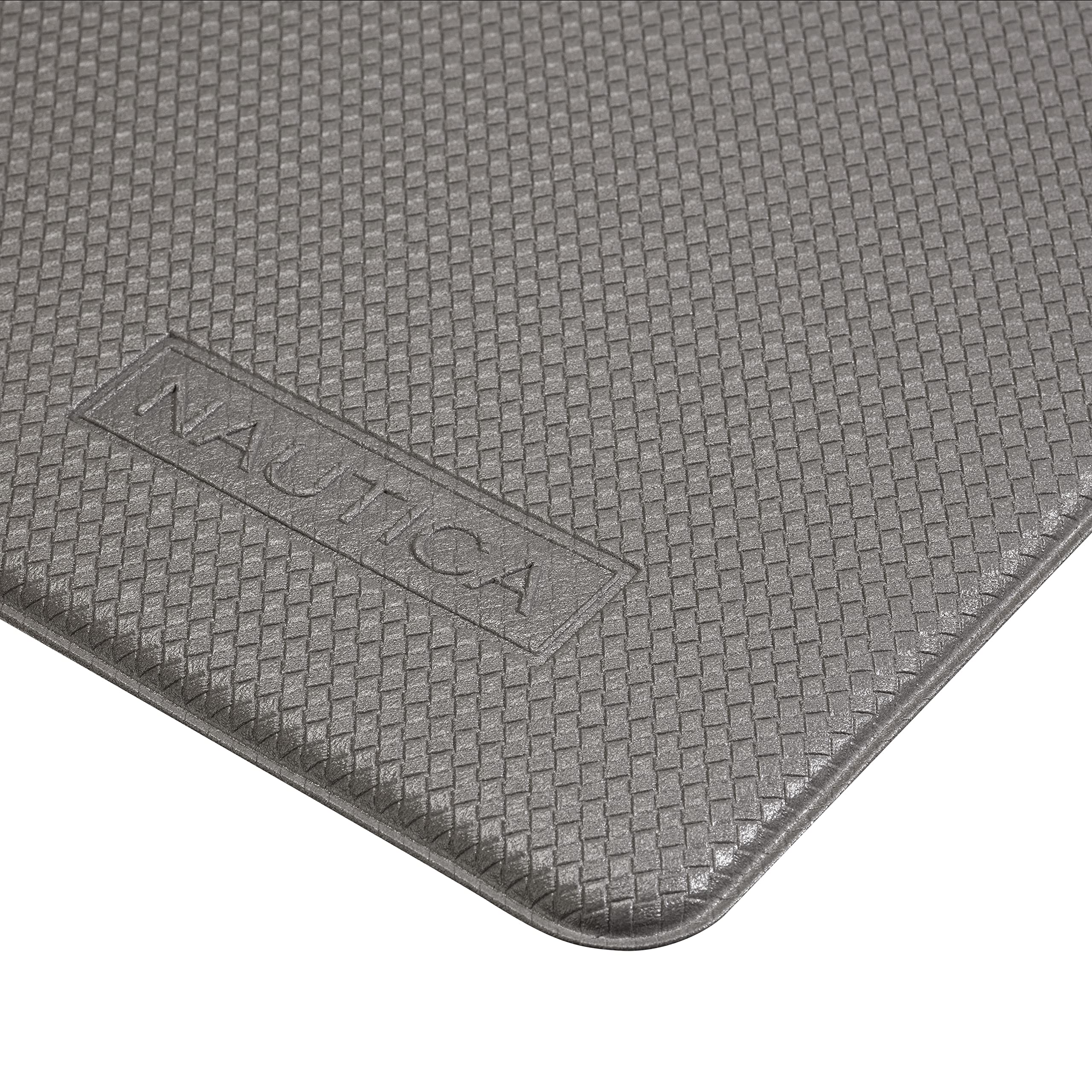 Nautica Anti-Fatigue Kitchen Mat - Non-Slip, Waterproof Cushioned Floor Mat for Cooking & Standing - 17.5