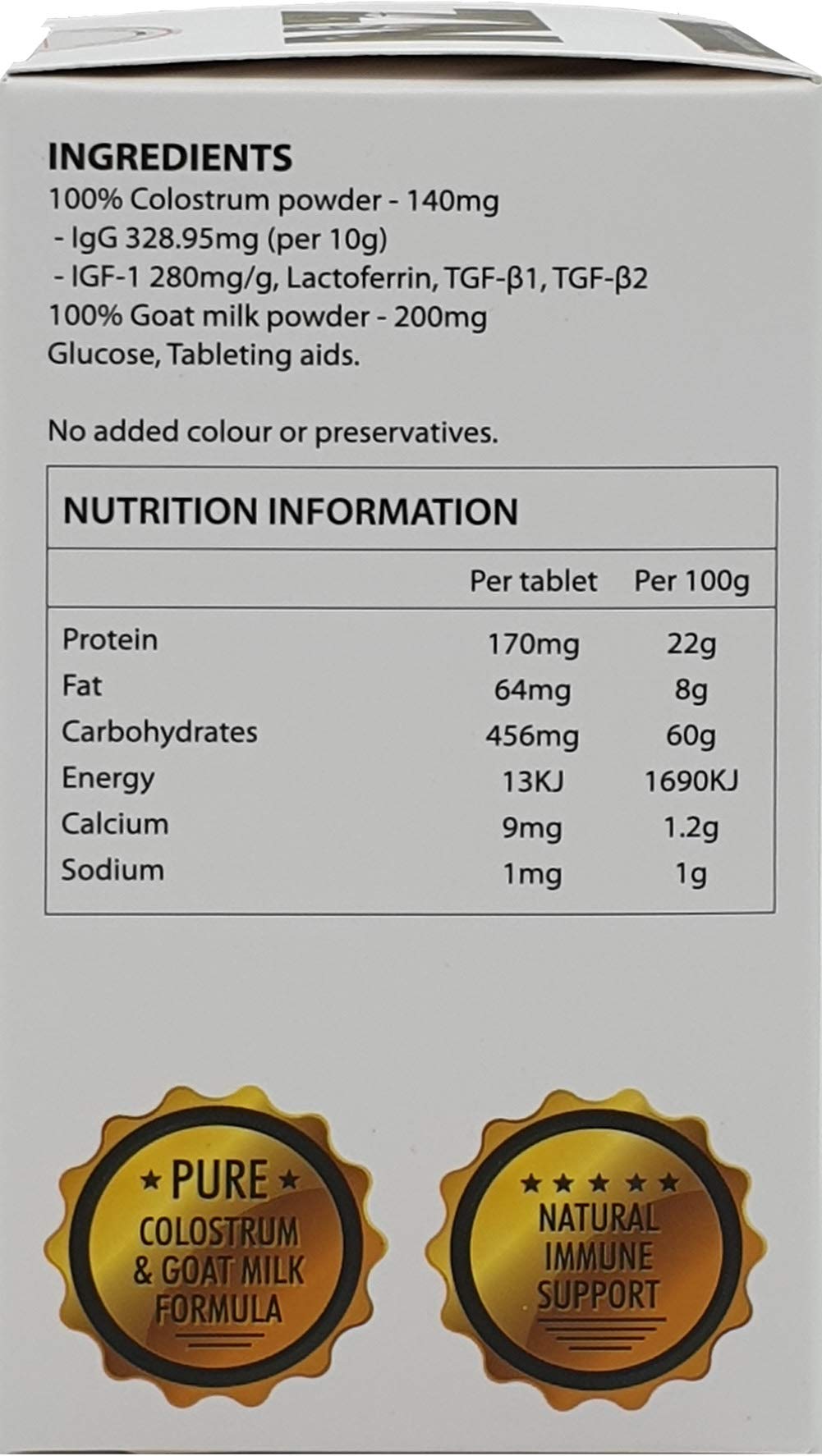 Peter&John Biostrum 300 Tablets - New Zealand Bovine & Goat Milk Colostrum Supplement for Natural Immune Support (3 Bottles) | Boost Immunity, Gut Health & Energy for Adults & Kids | Daily Wellness & Recovery Aid