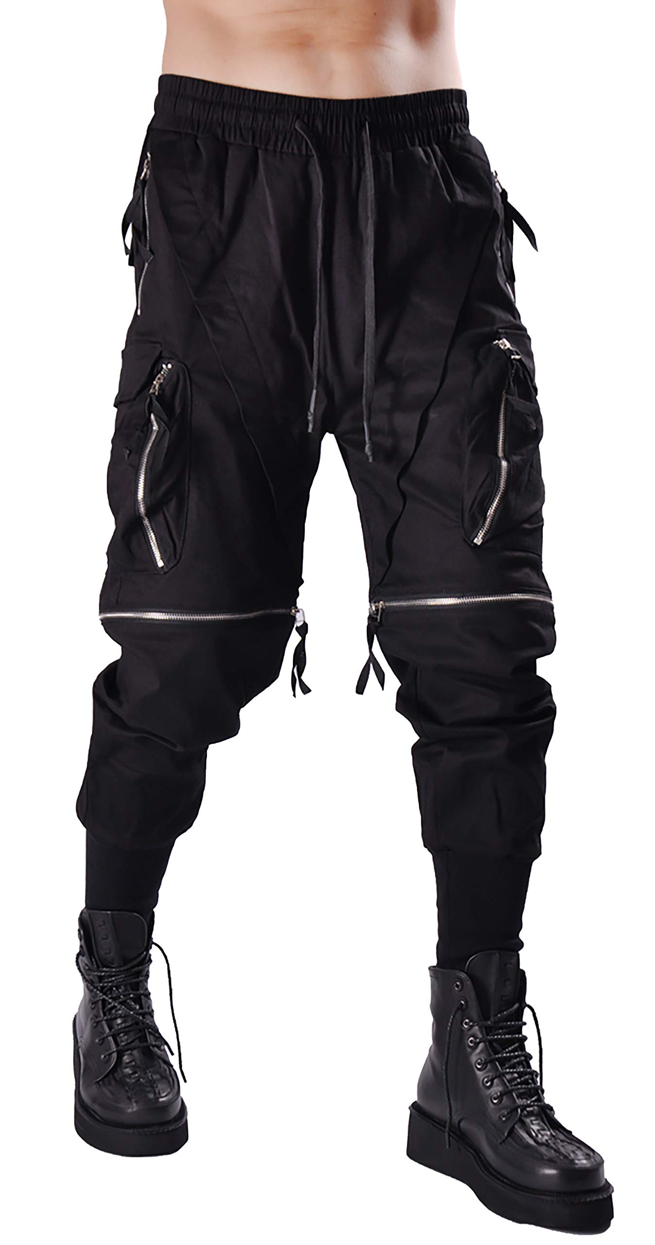 MOKEWEN Men's Jogger Pants with Pockets - Athletic Cargo Sweatpants for Running, Gym & Casual Wear - Comfortable Ankle-Length Workout Pants for Men