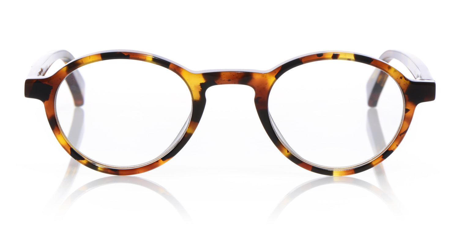 Board Stiff Narrow Color 19 Tortoise Front and Temples Eyeglass Frames - Stylish & Durable for Reading, Work, and Everyday Wear