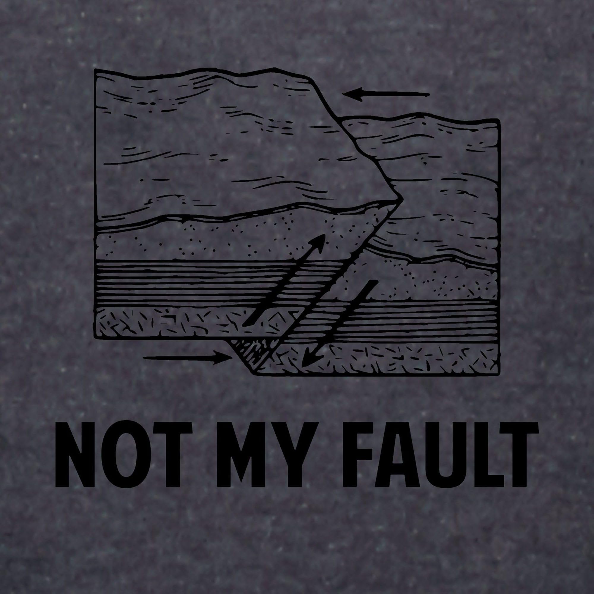 Not My Fault Men's Long Sleeve Hoodie Shirt - Funny Sarcastic Graphic Tee for Casual Wear & Gifts | CafePress