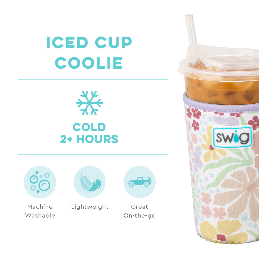 Fresh Cut Medium Iced Cup Coolie - Insulated Sleeve for Cold Drinks, Perfect for Iced Coffee, Bubble Tea, and Smoothies - Keep Beverages Chilled at Home, Office, or On-the-Go