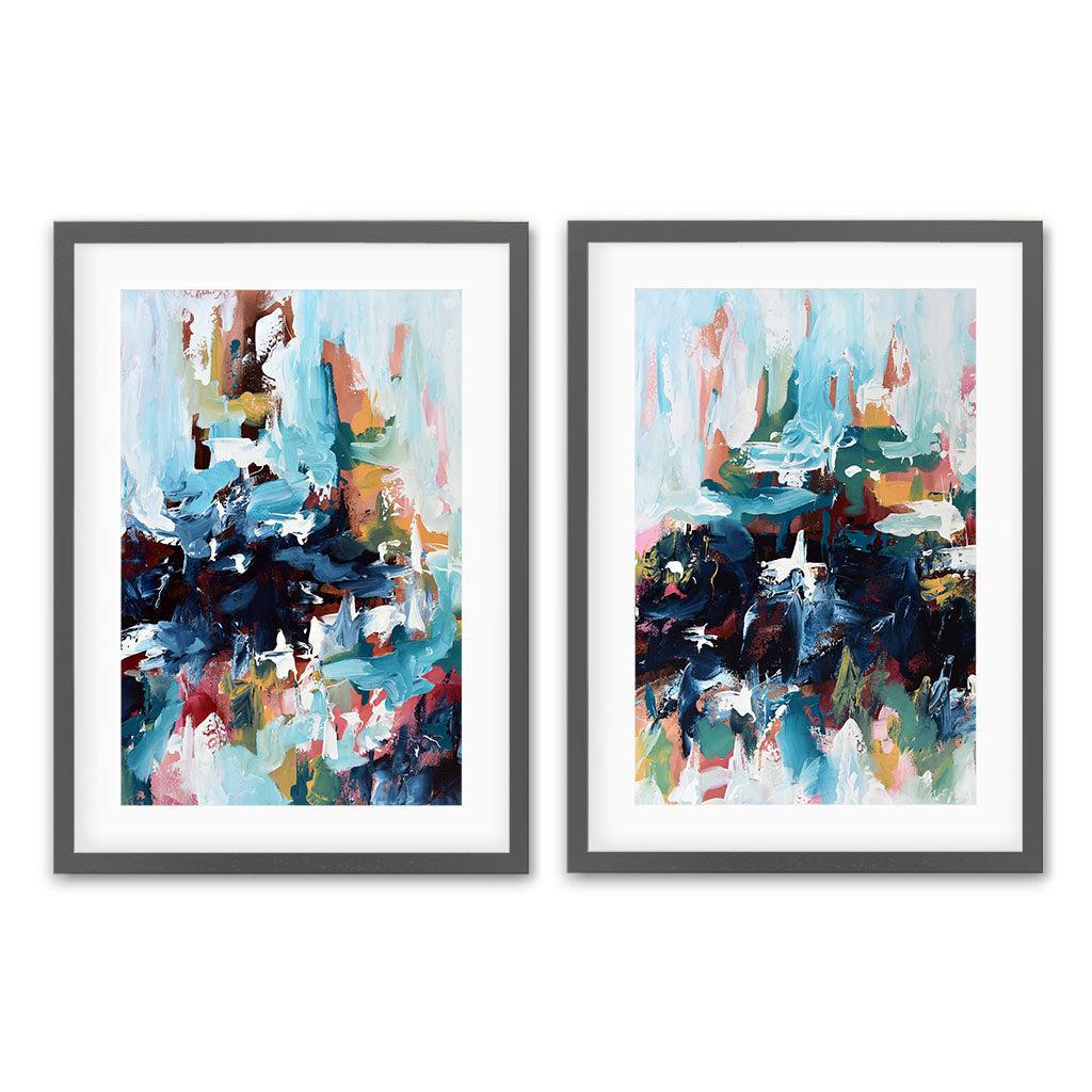 Vibrant Landscape Art Print Set of 2 - Modern Wall Decor for Living Room, Bedroom & Office - Perfect for Home & Office Decoration