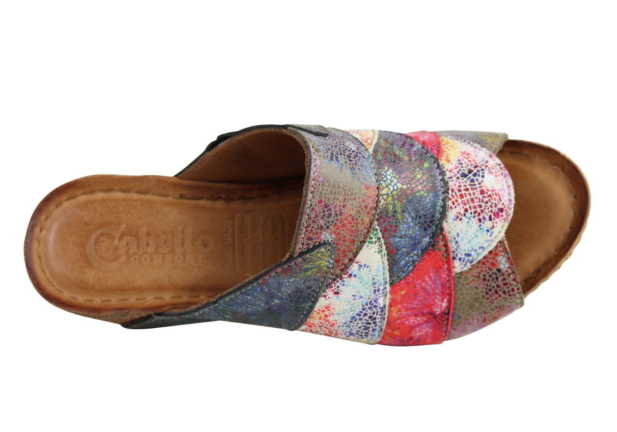 Hannah Women's European Leather Wedge Slide Sandals - Comfortable & Stylish Summer Shoes for Beach, Vacation & Casual Wear