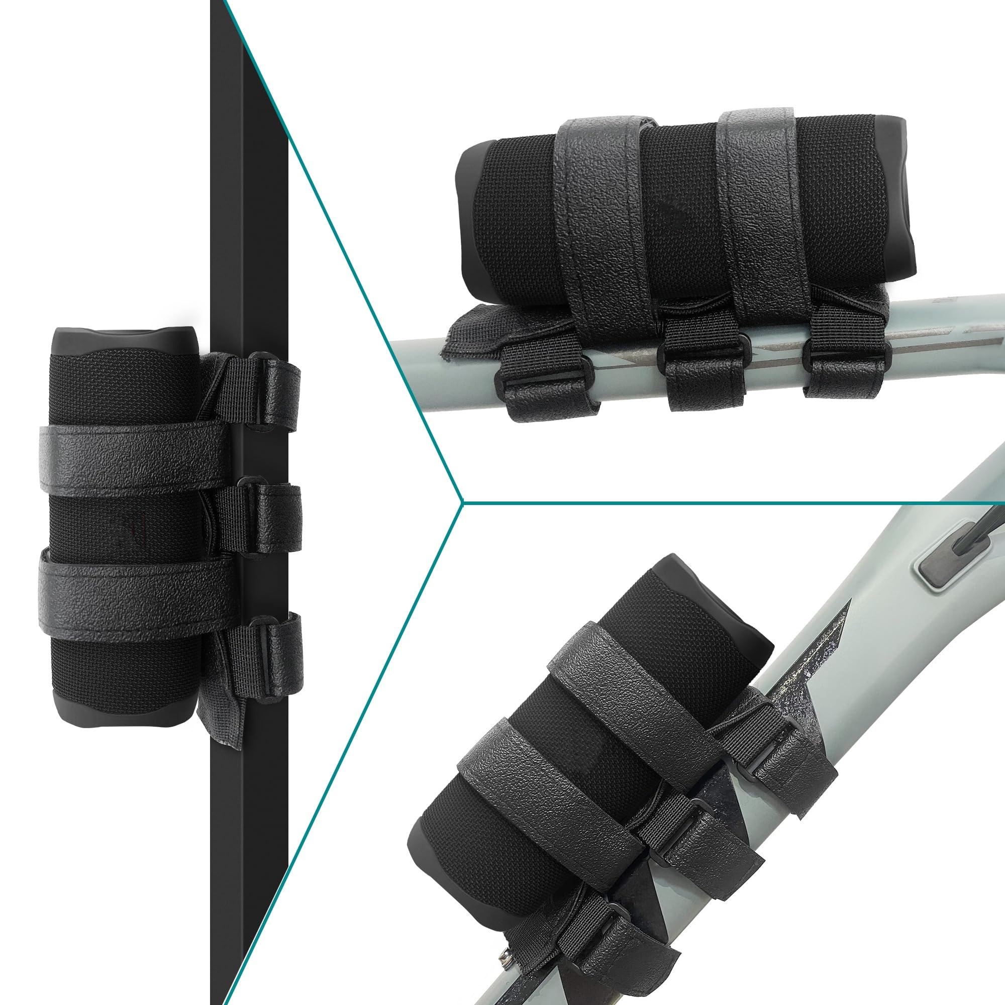 HomeMount Bike Speaker Mount - Universal Speaker Holder Strap for Bicycle, Golf Cart & Boat | Compatible with Most Portable Bluetooth Speakers | Perfect for Outdoor Activities, Cycling & Water Sports