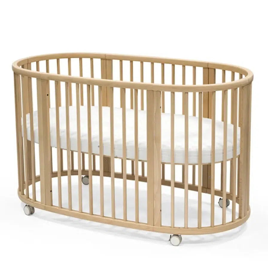 Stokke Sleepi Bed V3 Natural Wood Baby Crib - Convertible Toddler Bed for Nursery, Bedroom & Travel | Safe, Stylish & Space-Saving Design