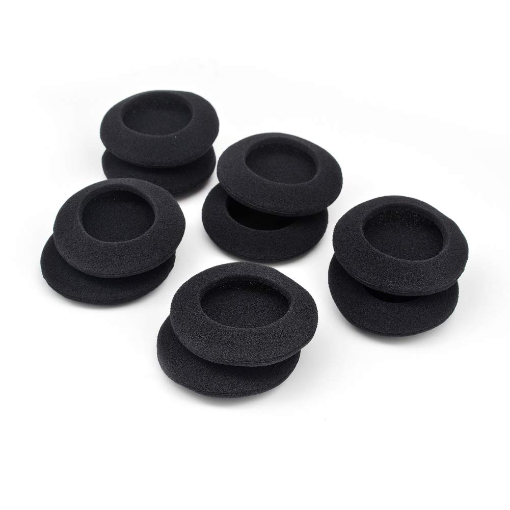 5 Pairs Replacement Foam Ear Pads Cushion Covers - Compatible with Plantronics Audio 310/470/628/626 Headphones - Noise Isolation & Comfort for Office, Gaming & Music Listening