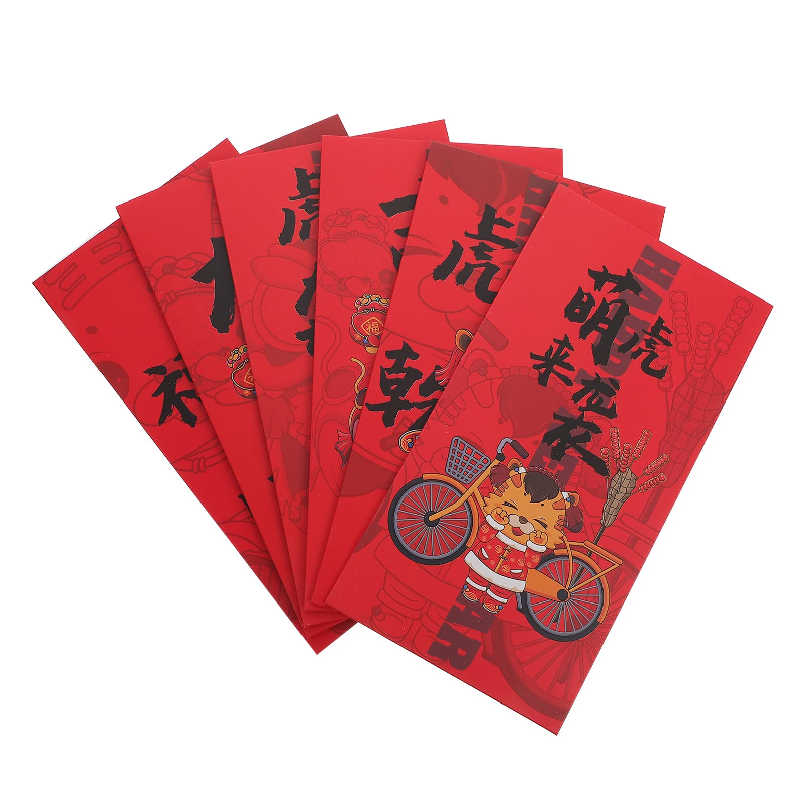 24 Pcs Chinese New Year Red Envelopes - Lucky Money Envelopes with Traditional Red Packet Patterns (Random Designs) for Gifts, Weddings, and Holiday Celebrations