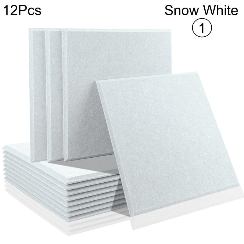 Acoustic Insulation Panel Tiles - Premium Soundproof Wall Panels for Home Studio, Office & Theater Noise Reduction | High Density Foam Panels for Better Sound Absorption