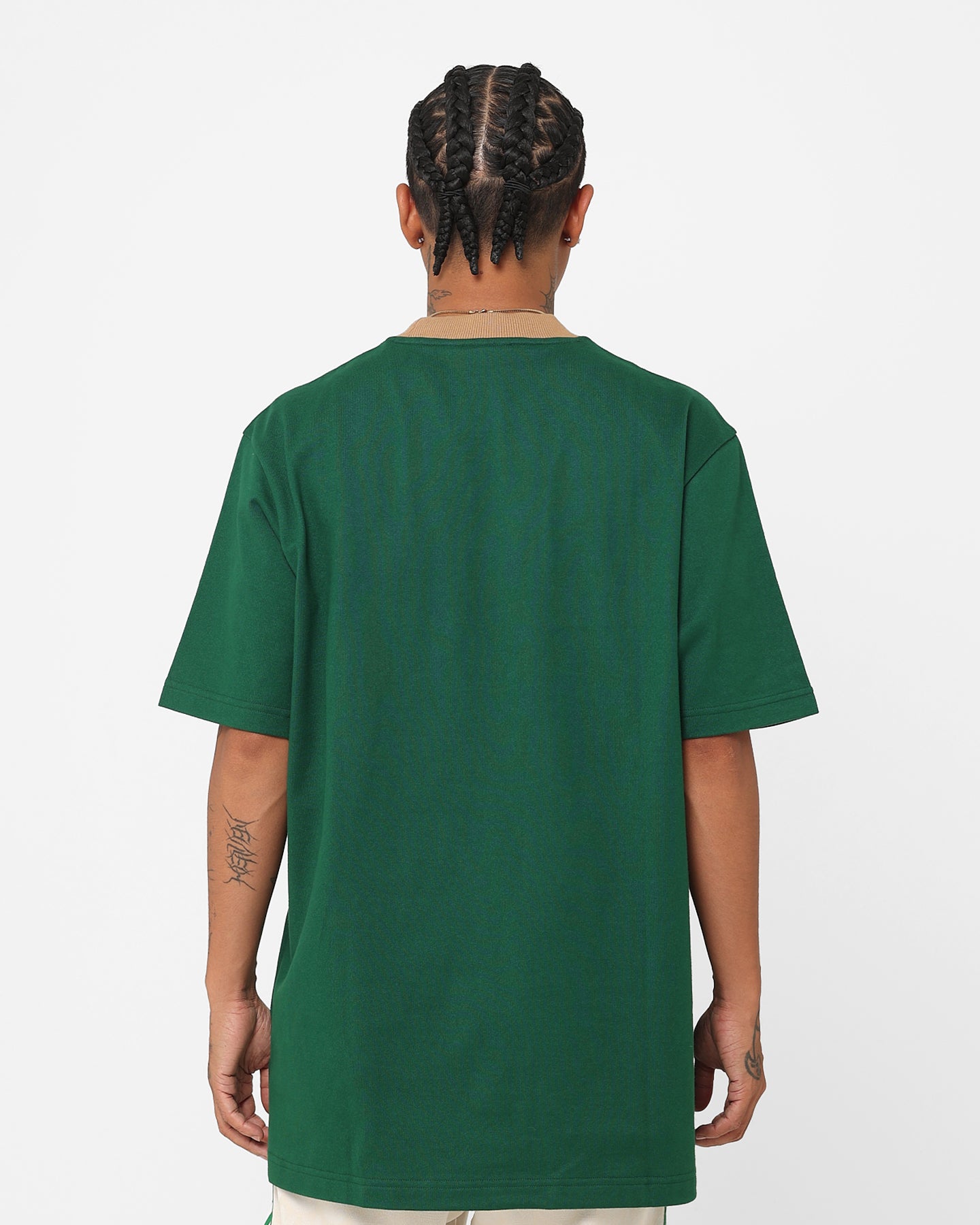 Adidas Adicolor Trefoil T-Shirt for Men - Dark Green Cotton Casual Tee | Streetwear, Gym & Everyday Wear