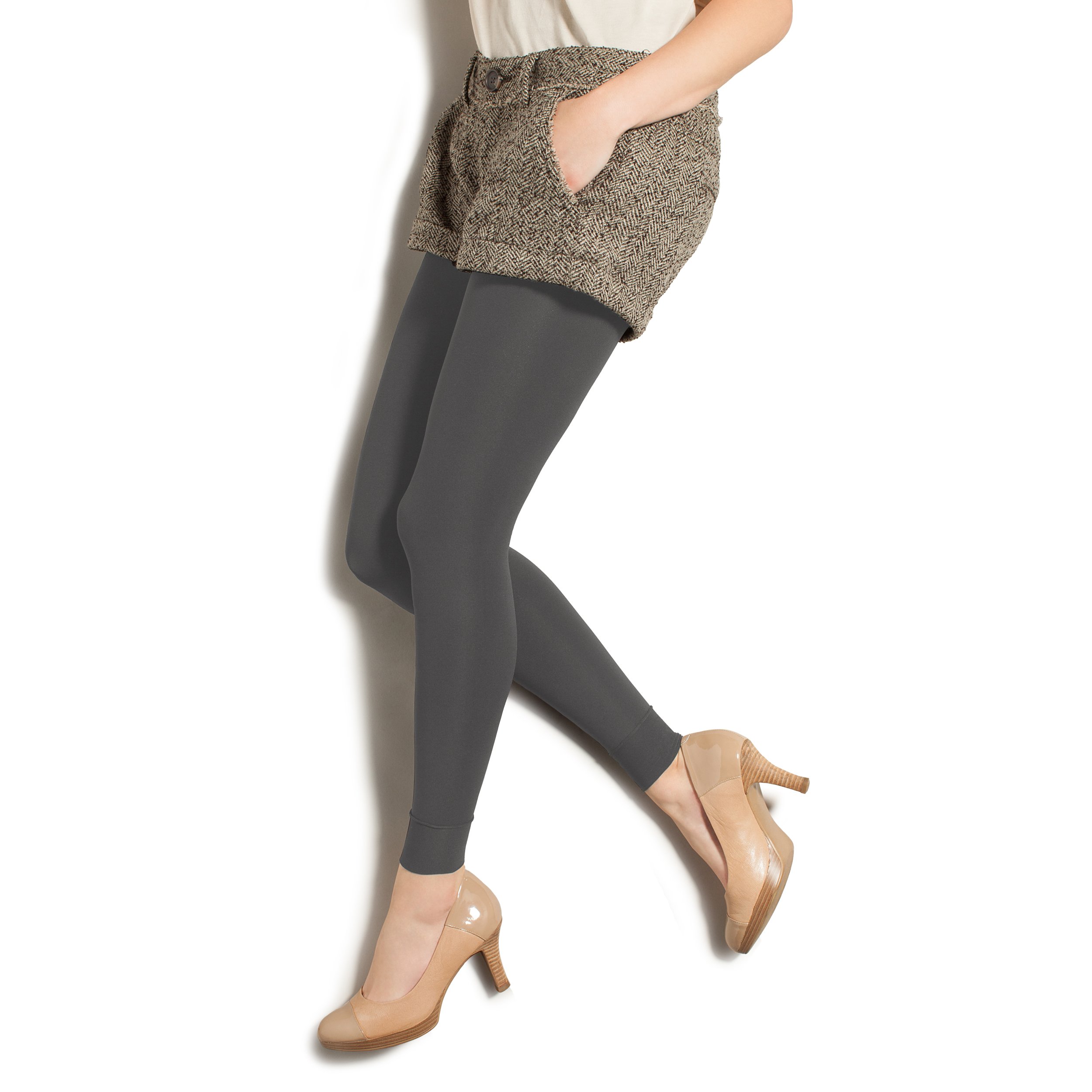 Women's Footless Compression Tights 10-15mmHg - Support Stockings for Varicose Veins & Circulation - Perfect for Pregnancy, Travel & Work