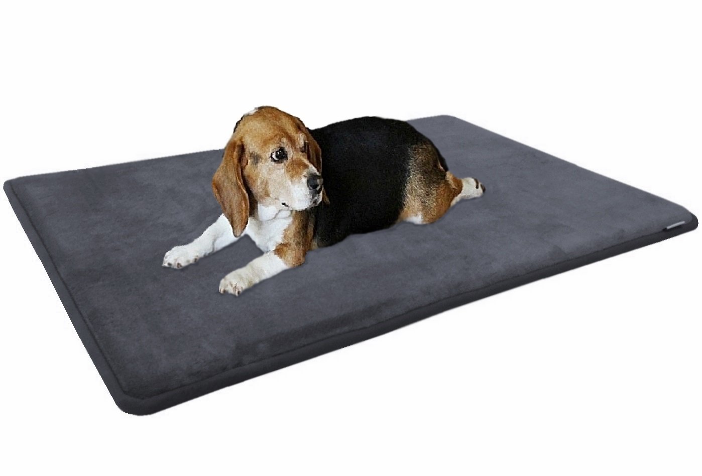 Gel-Infused Memory Foam Dog Bed with Waterproof Bottom - for Large Crates (42